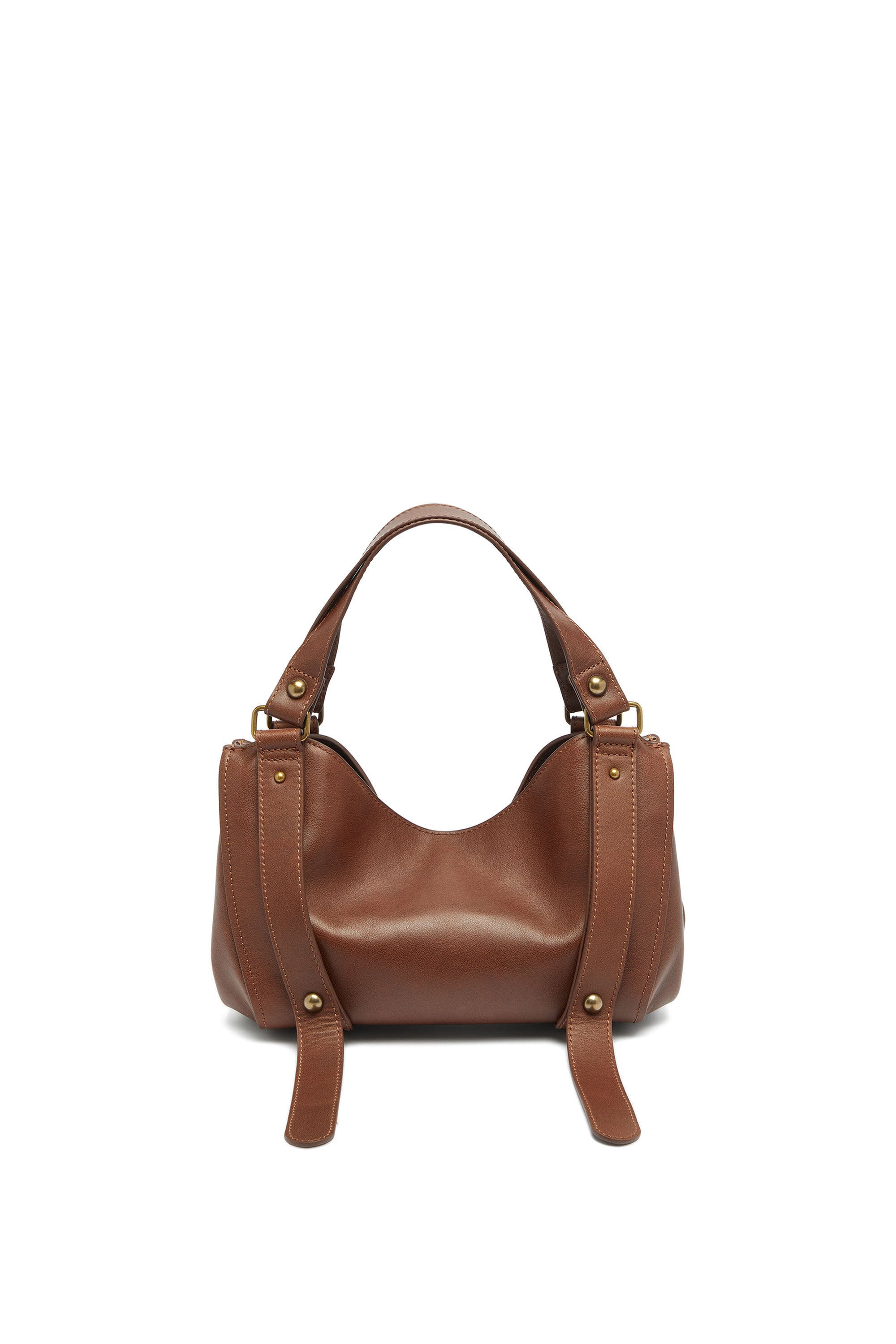 Diesel - D-ONE TOPHANDLE S, D-One-Sac small &agrave; poign&eacute;e sup&eacute;rieure en cuir trait&eacute; Femme in Marron - 2