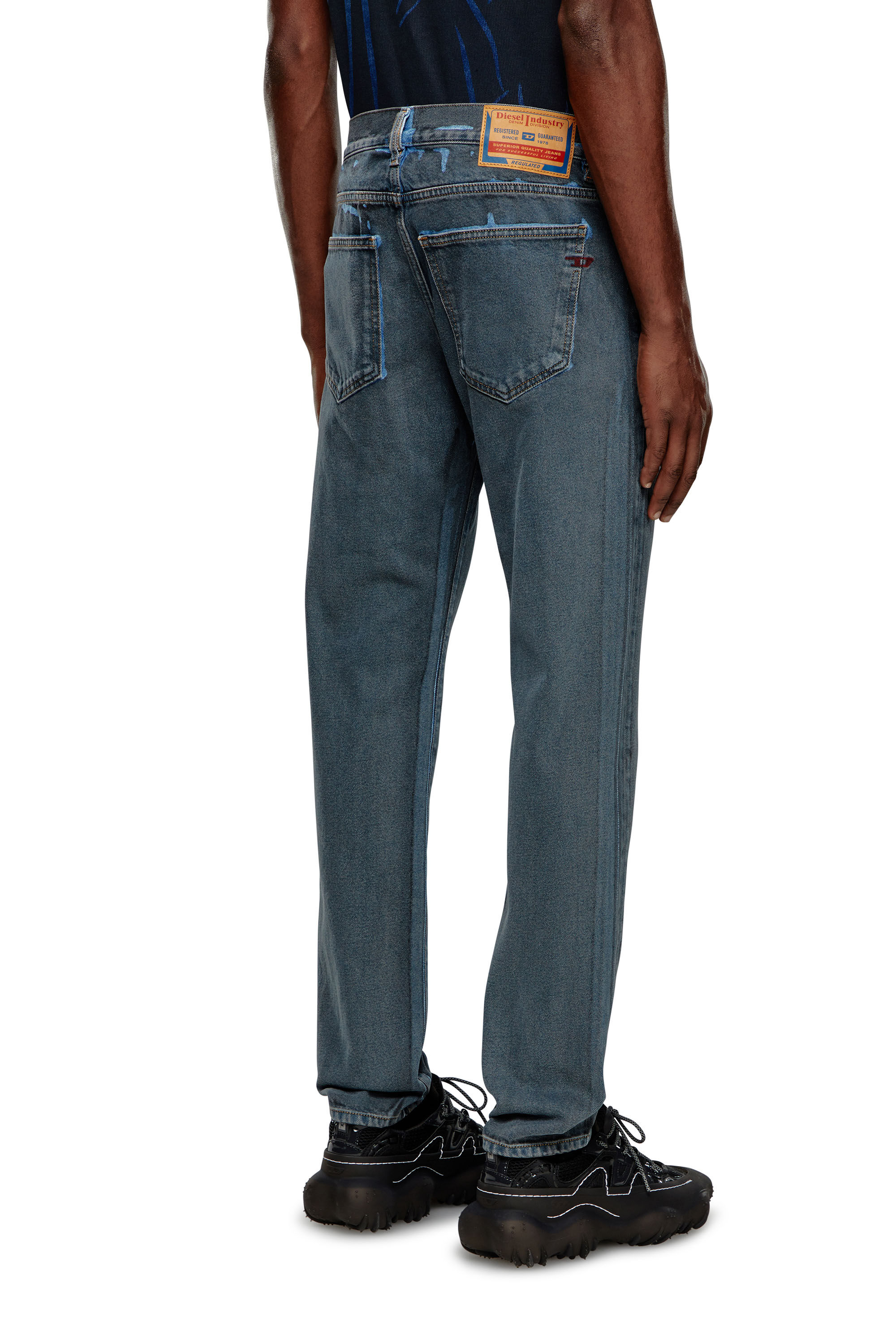 Diesel - Slim Jeans 2019 D-Strukt 09I47 Homme, Noir/Gris foncé - Image 4