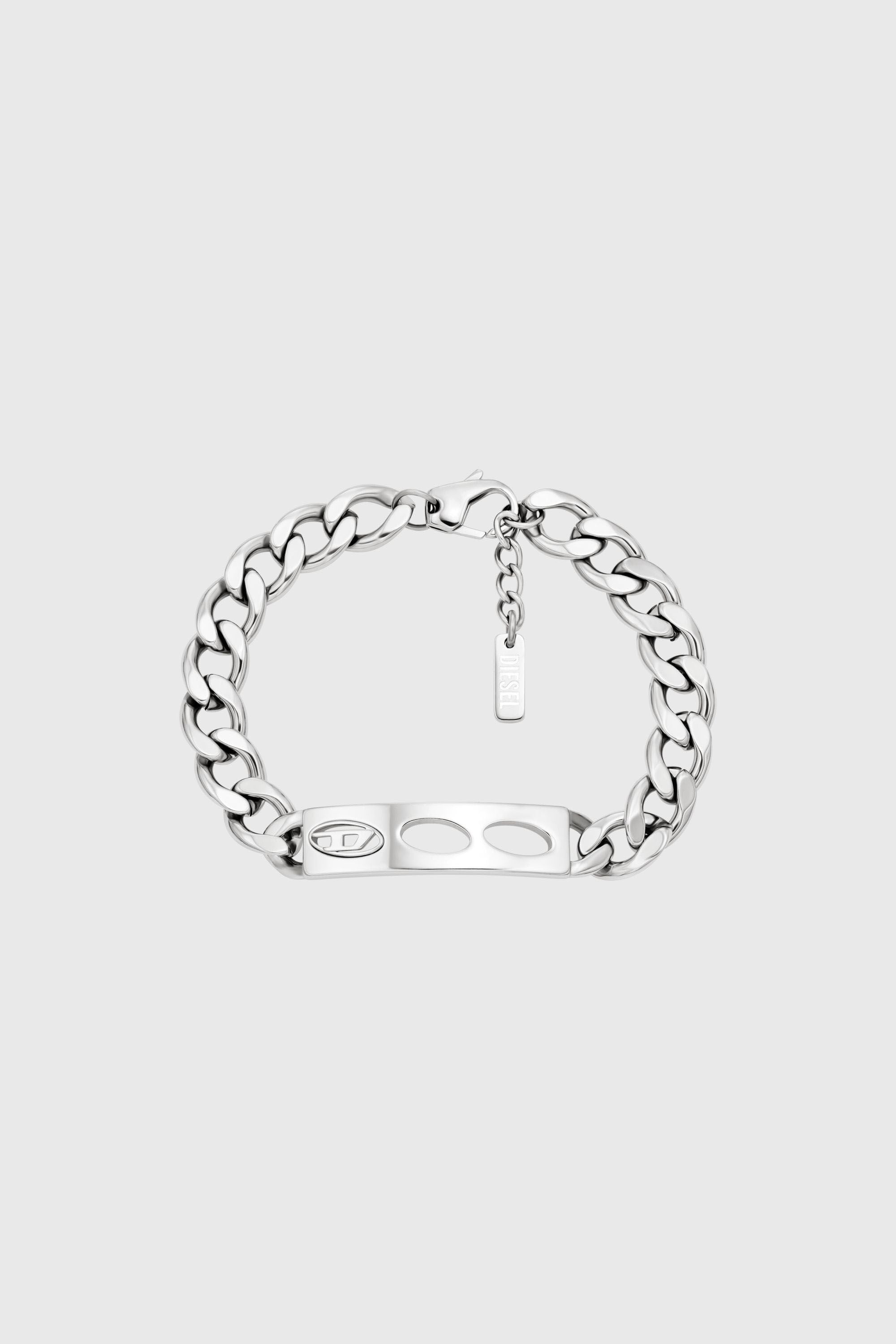Women's Stainless Steel ID Bracelet | Silver | Diesel {{Country}}