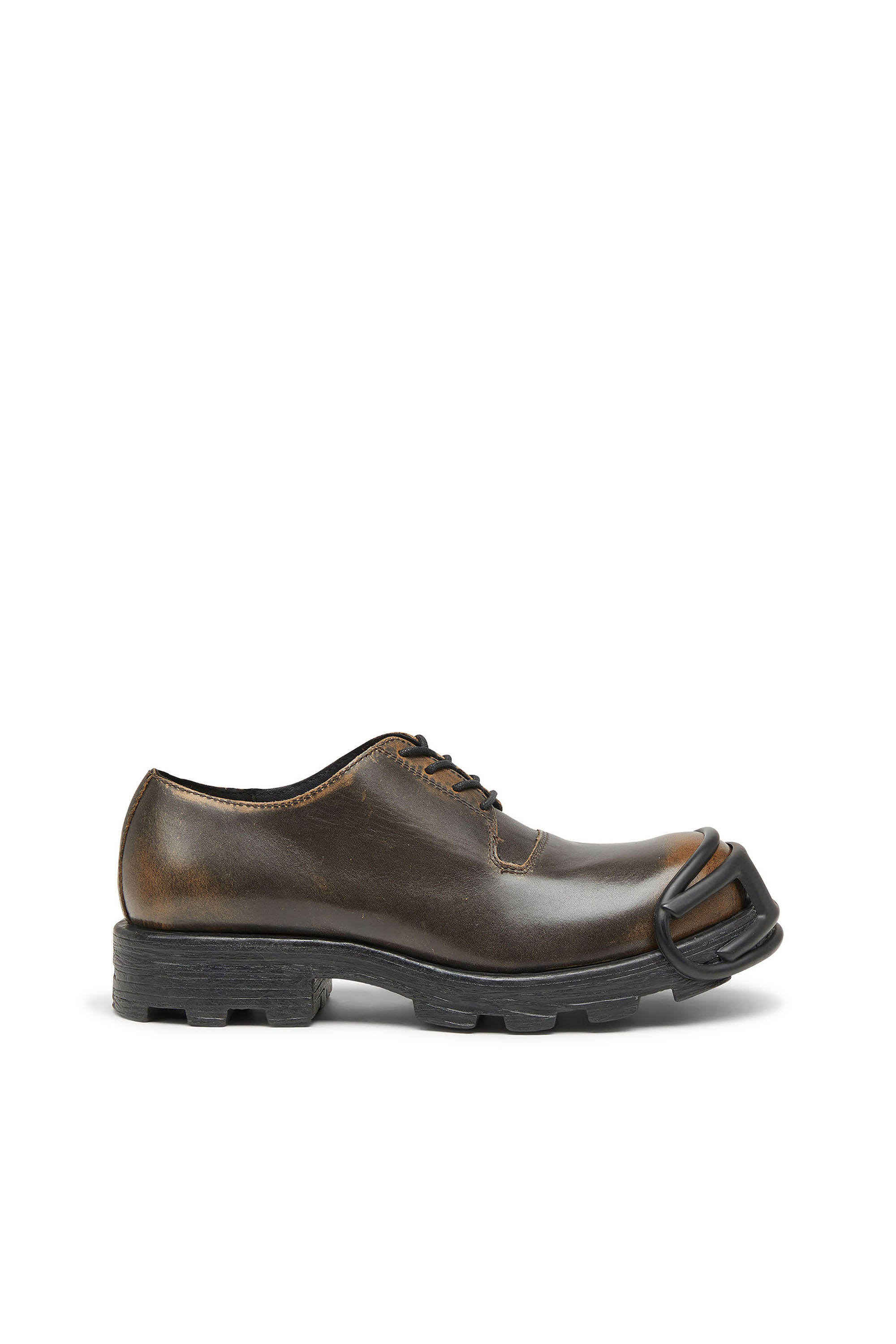 Men's D-Hammer-Derby shoes in brushed leather | Brown | Diesel