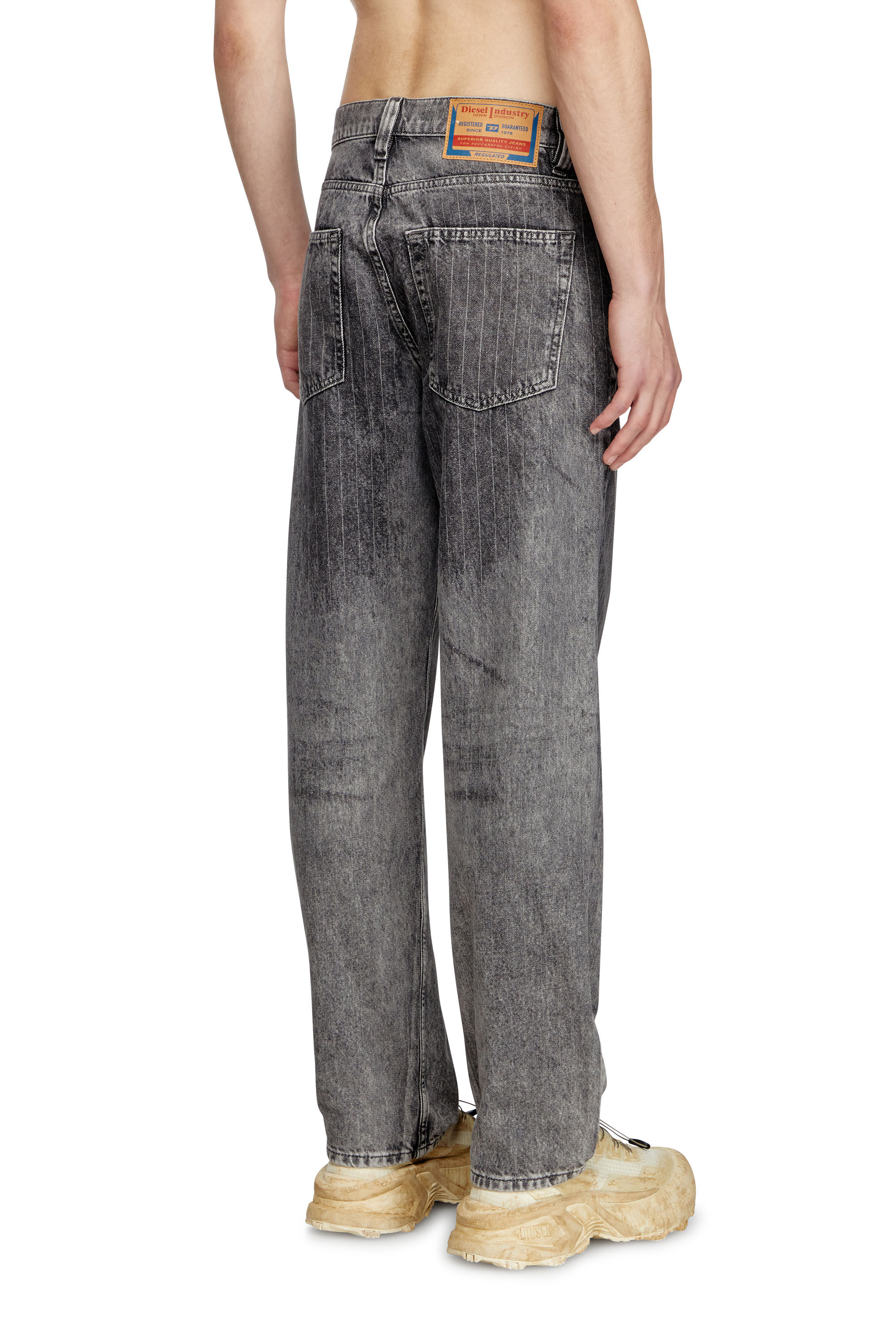 パンツ S droop denim pants light gray M Women's Light Grey Faded Vintage Mid-Rise Straight Leg Denim