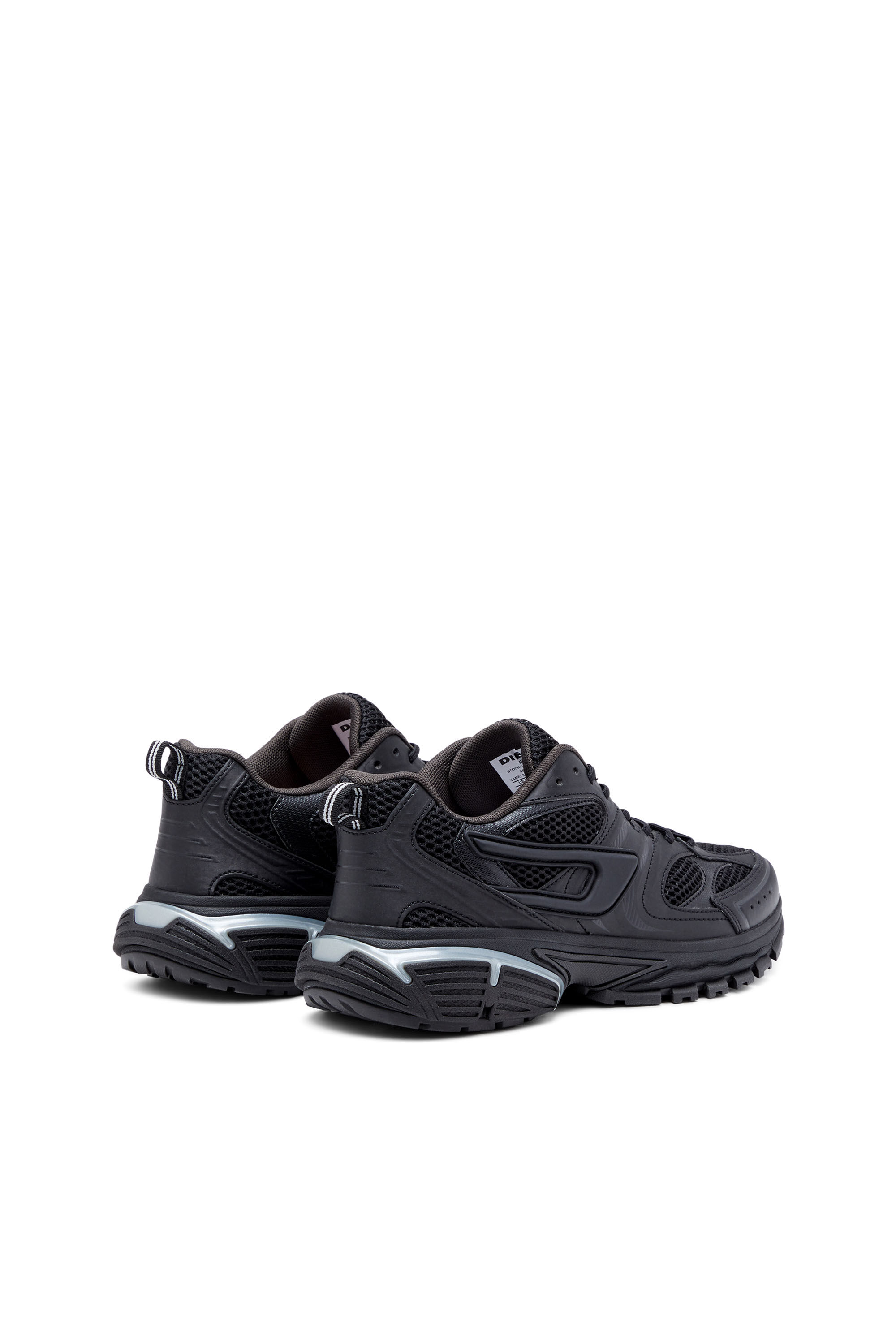 Diesel - S-SERENDIPITY PRO-X1, S-Serendipity Pro-X1 - Sneakers en mesh avec superpositions embossées Homme in Noir - 3
