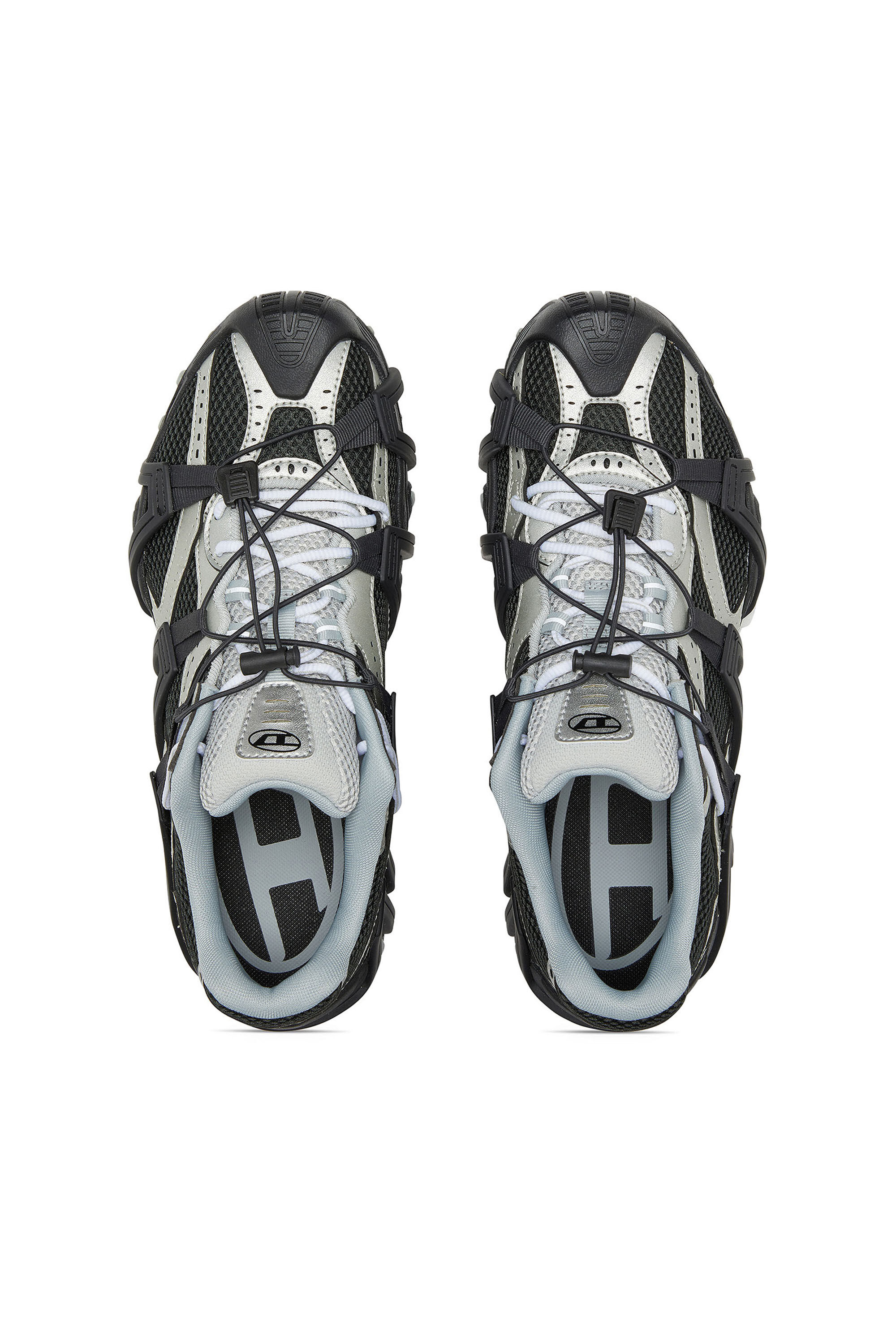 Diesel - S-PROTOTYPE CR LACE X, S-Prototype Cr-Sneakers en mesh et PU avec double laçage Homme in Polychrome - 4