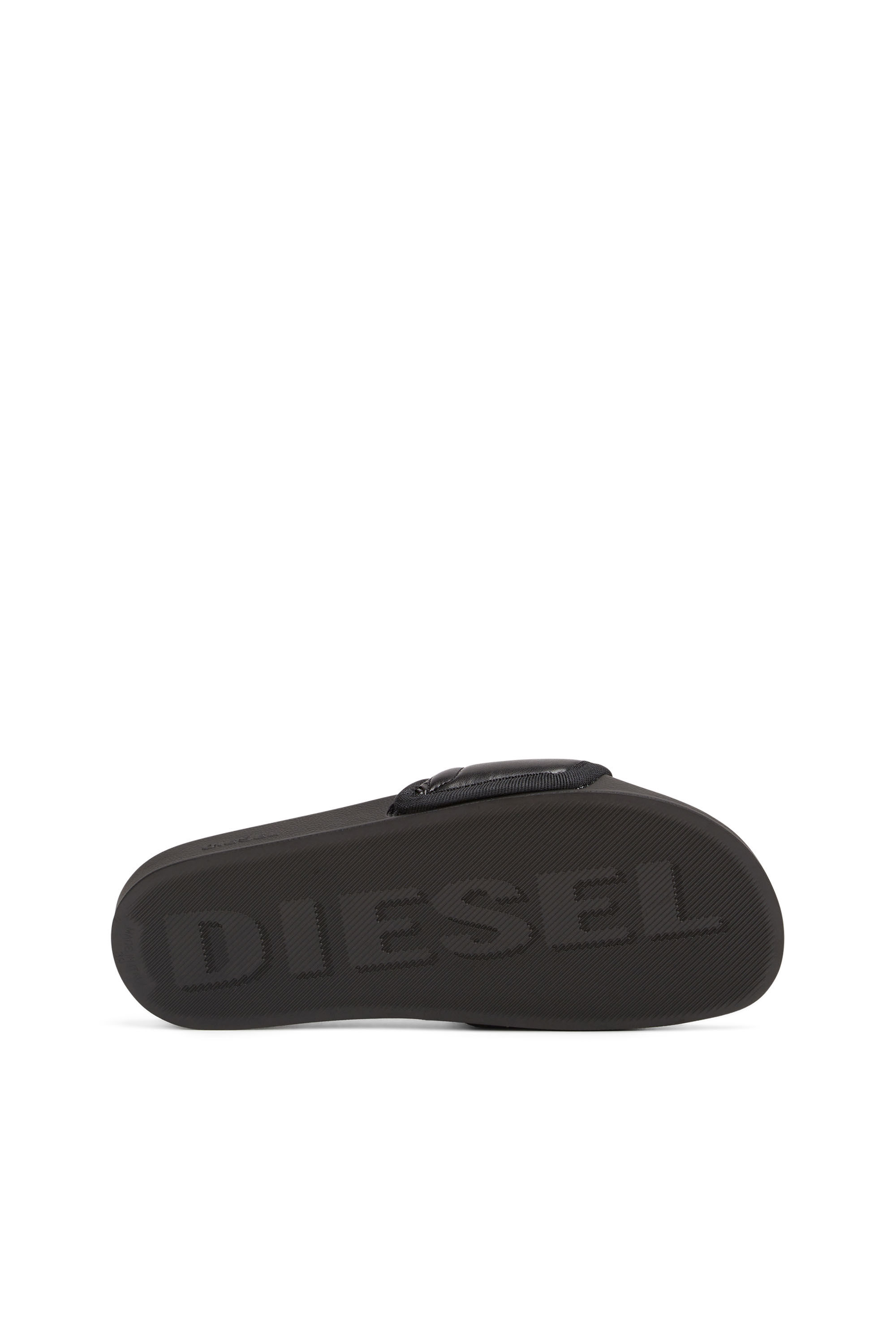 Diesel - SA-MAYEMI PUF X, Sa-Mayemi Puf X - Chanclas con logotipo D en relieve Unisex in Negro - 5