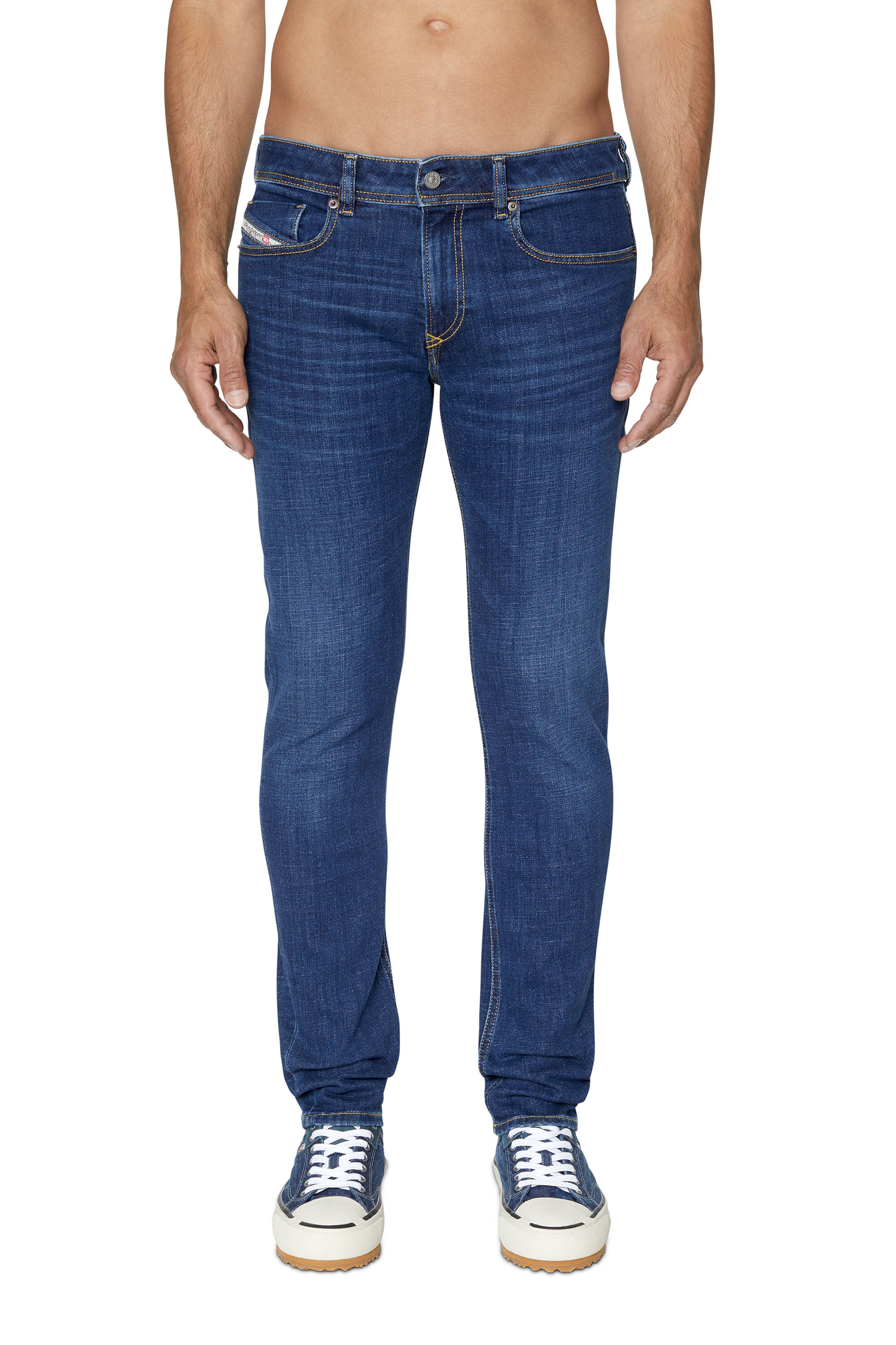 Diesel - Man's Skinny Jeans 1979 Sleenker 09B98, Dark Blue - 3