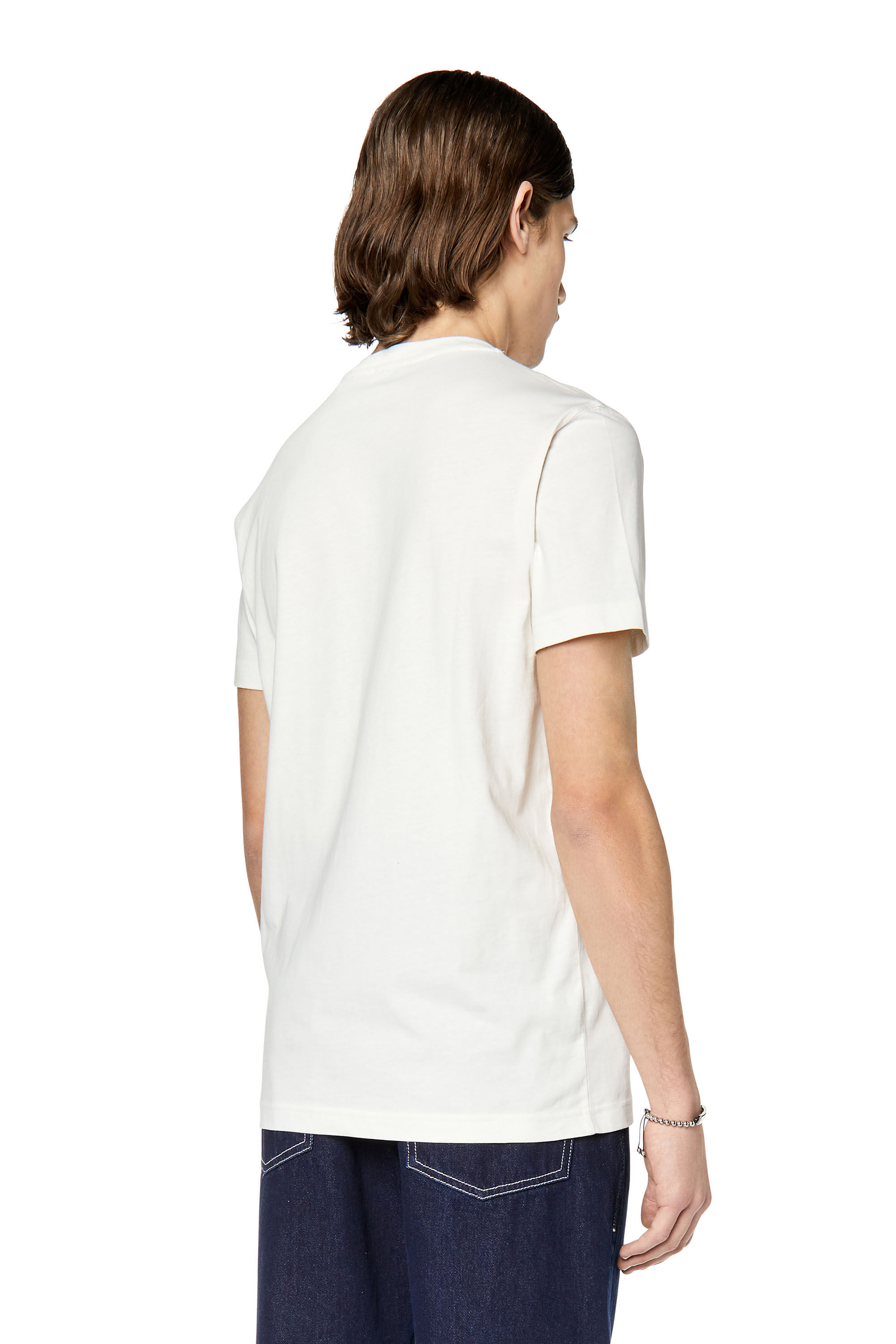 Diesel - T-DIEGOR-G8, Male's T-shirt with Diesel store photo print in White - 5