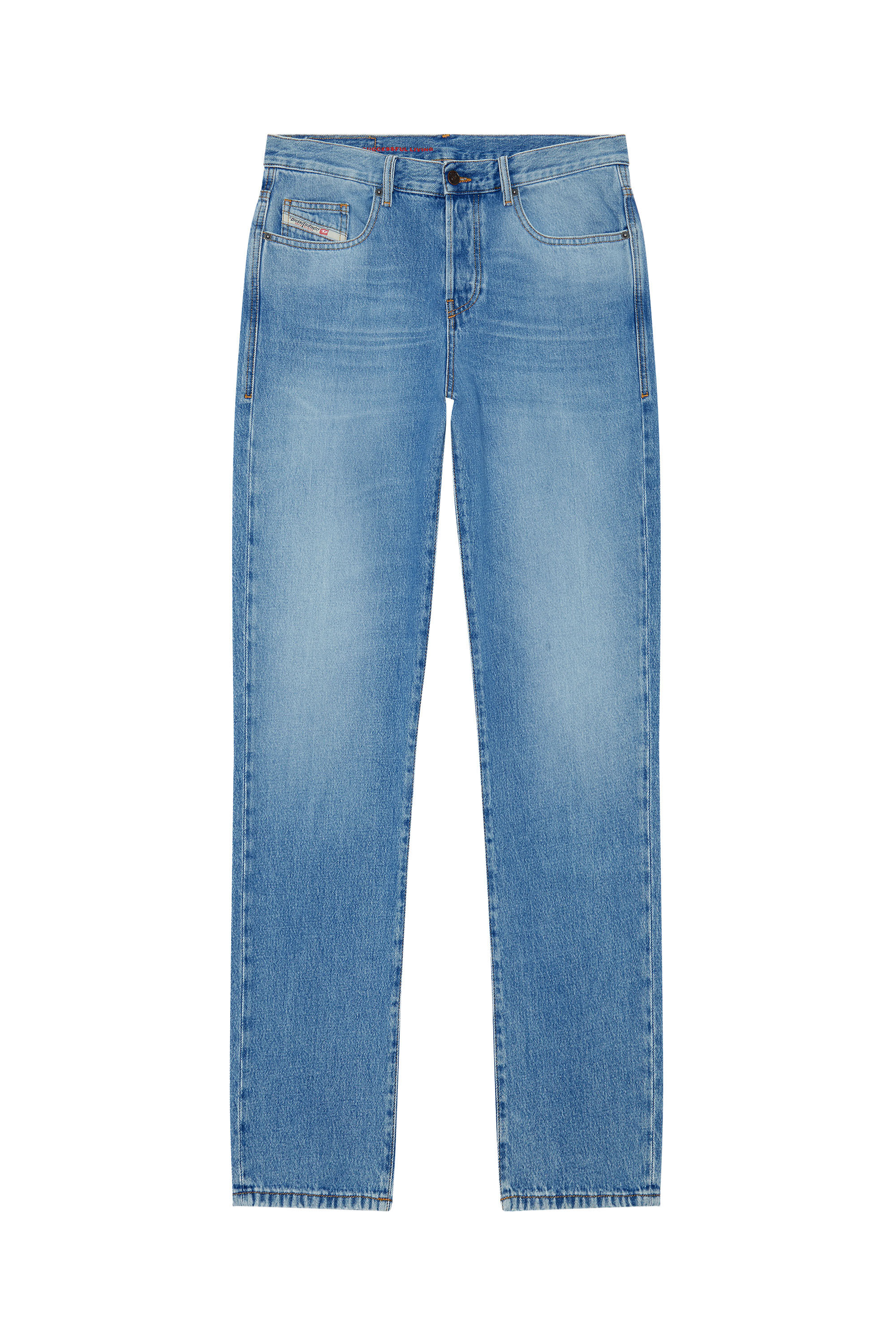 Diesel - Straight Jeans 2020 D-Viker 09C15 Homme, Bleu Clair - Image 2