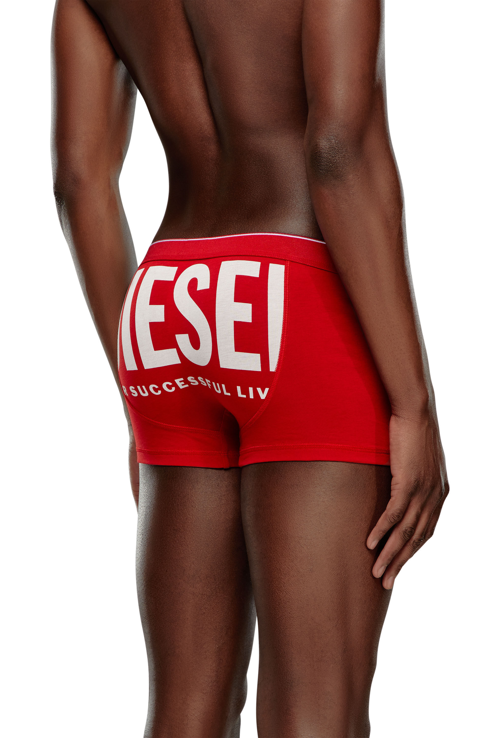 Diesel - UMBX-DAMIEN-H, Male's Boxer briefs with maxi back print in Red - 1