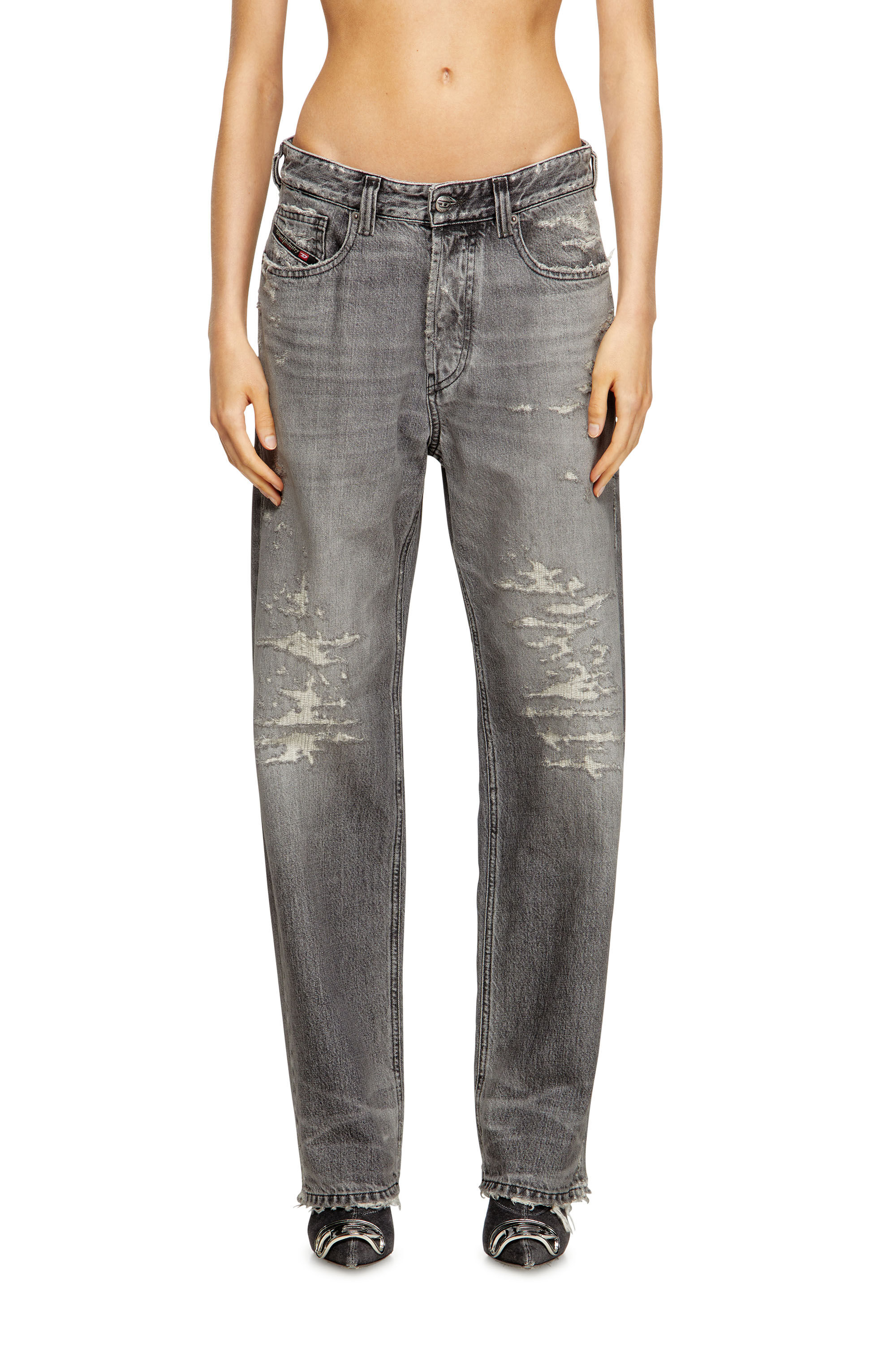 Women's Regular Jeans | Low Waist 1988 D-Ark | Grey | Diesel