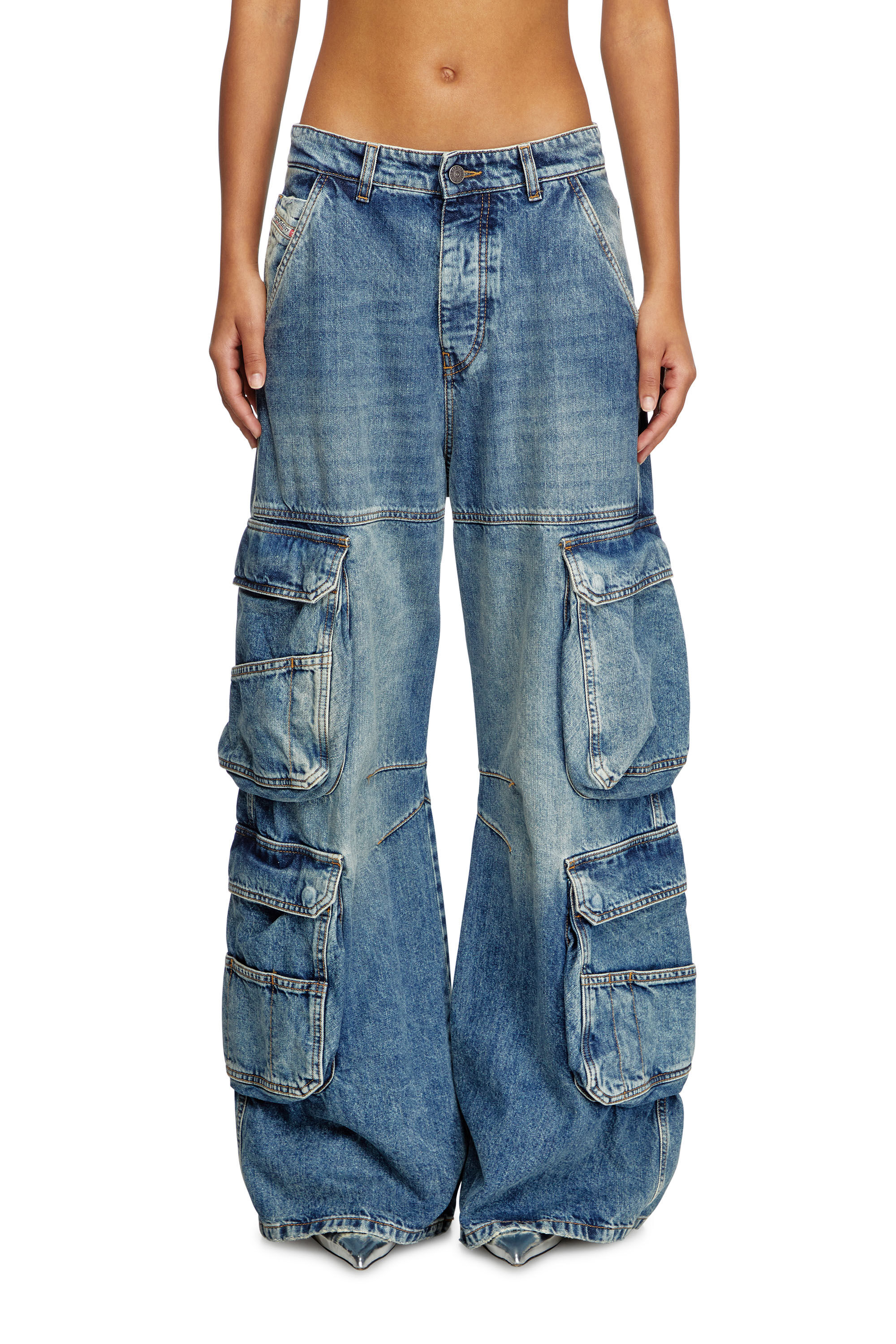 デニム・ジーパン DIESEL Woman Jeans Blue A0692509L46 1 Women's Relaxed Jeans | Medium blue | Diesel 1996 D-Sire