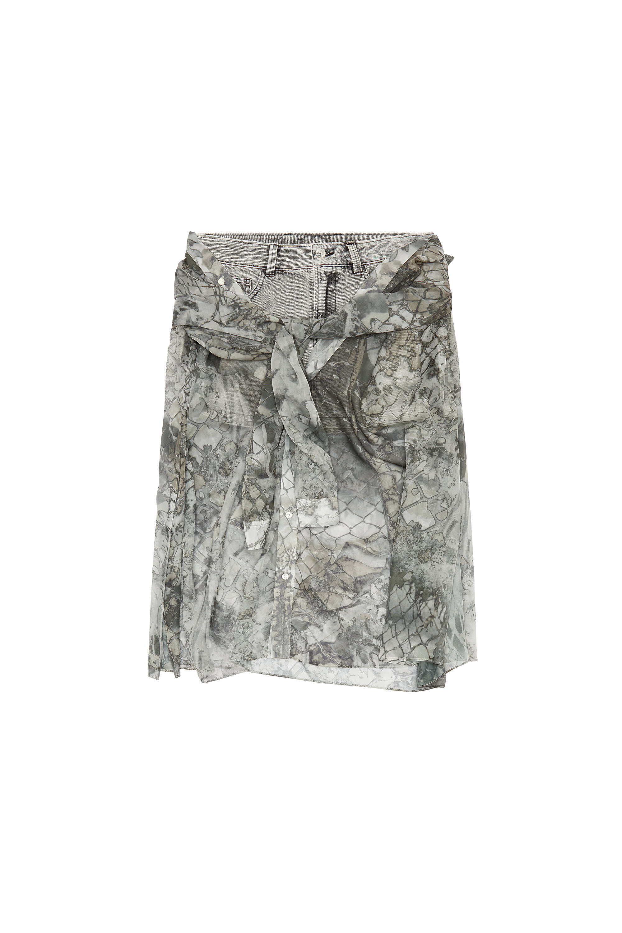 スカート andmary AM1048 Holly mini skirt gray M ANDMARY】Holly mini skirt