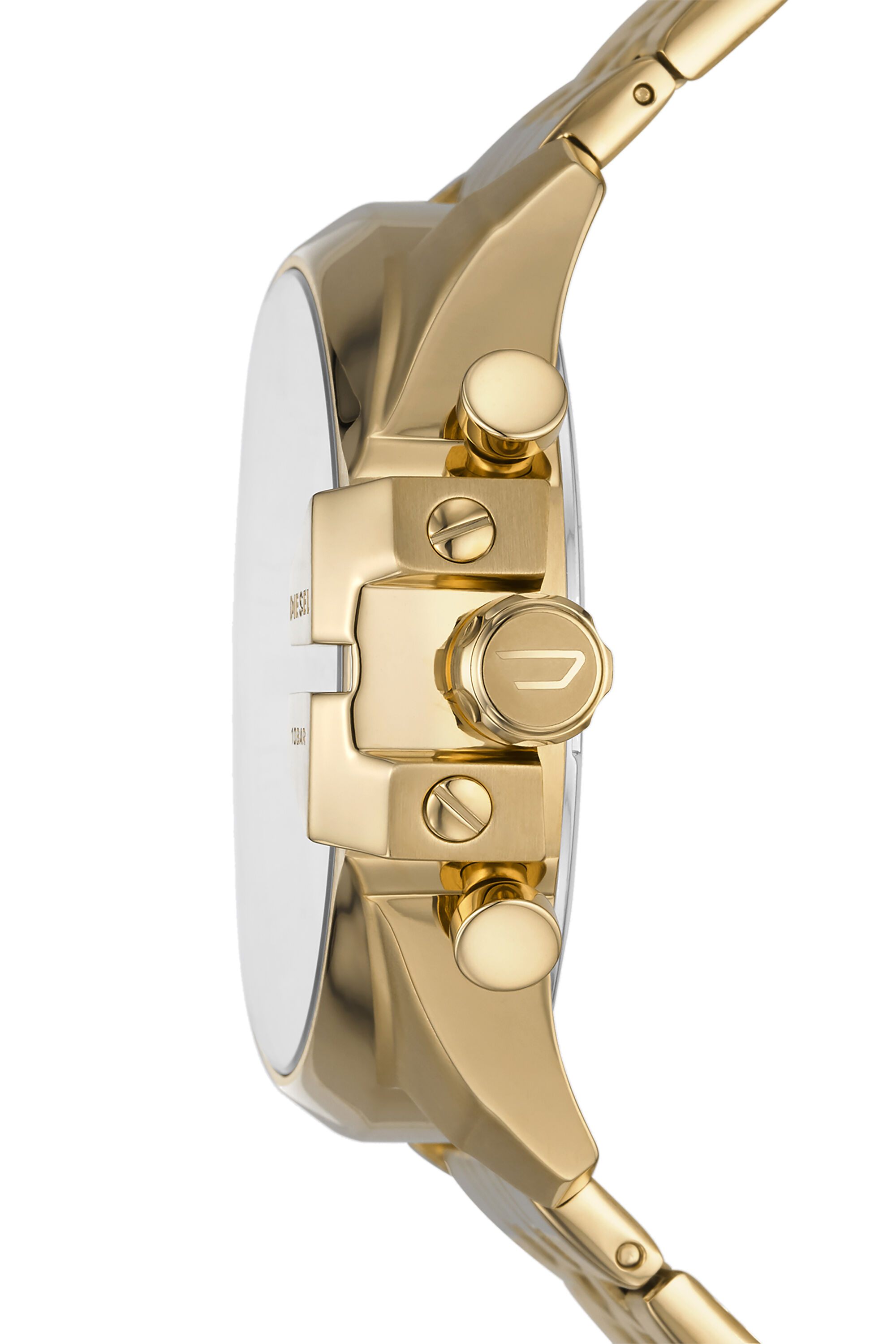 Diesel - DZ4565, Male's Baby Chief chronograph gold-tone stainless steel watch in Gold - 3