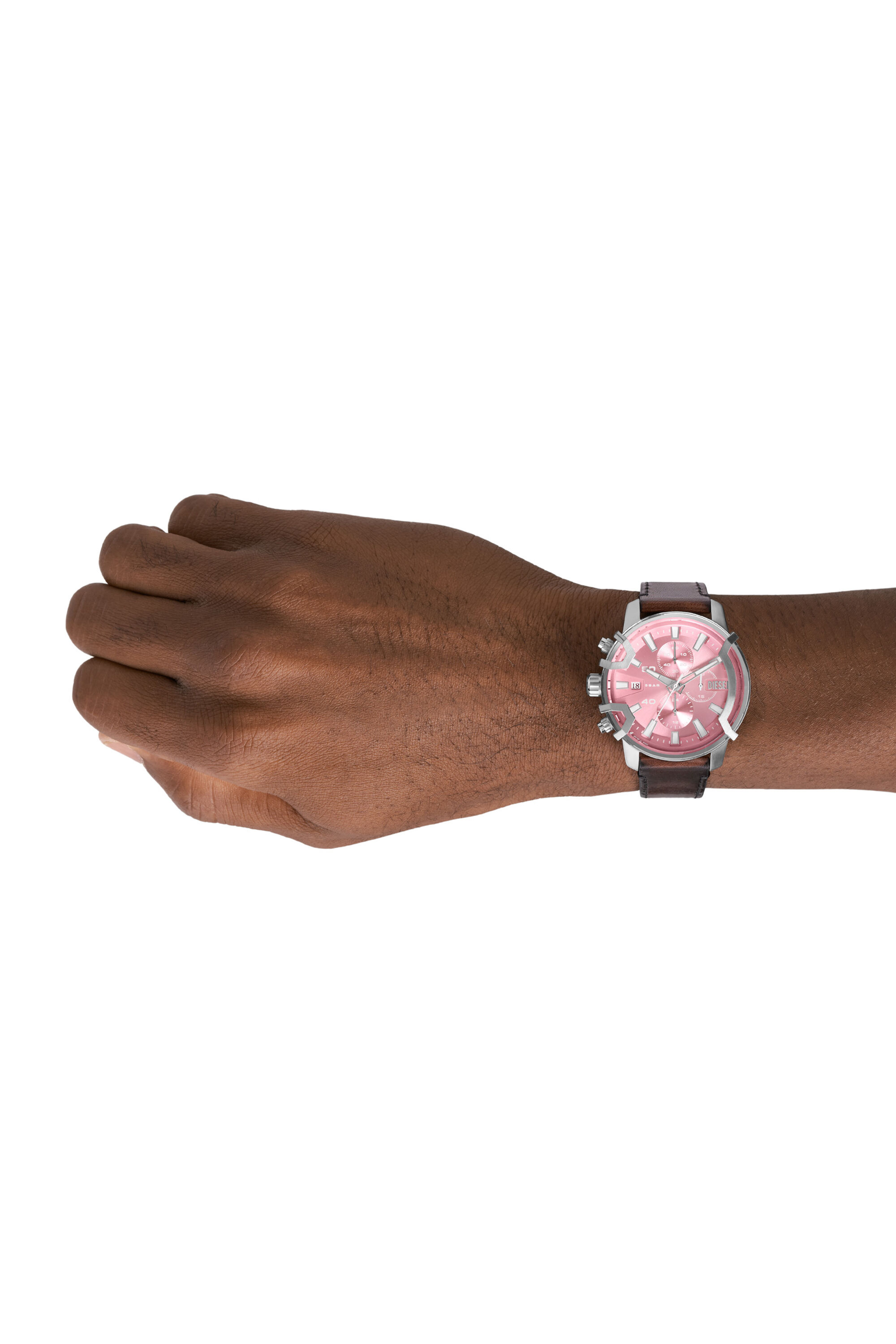 Diesel - DZ4602, Reloj Griffed de cuero marr&oacute;n con cron&oacute;grafo Unisex in Marr&oacute;n - 4