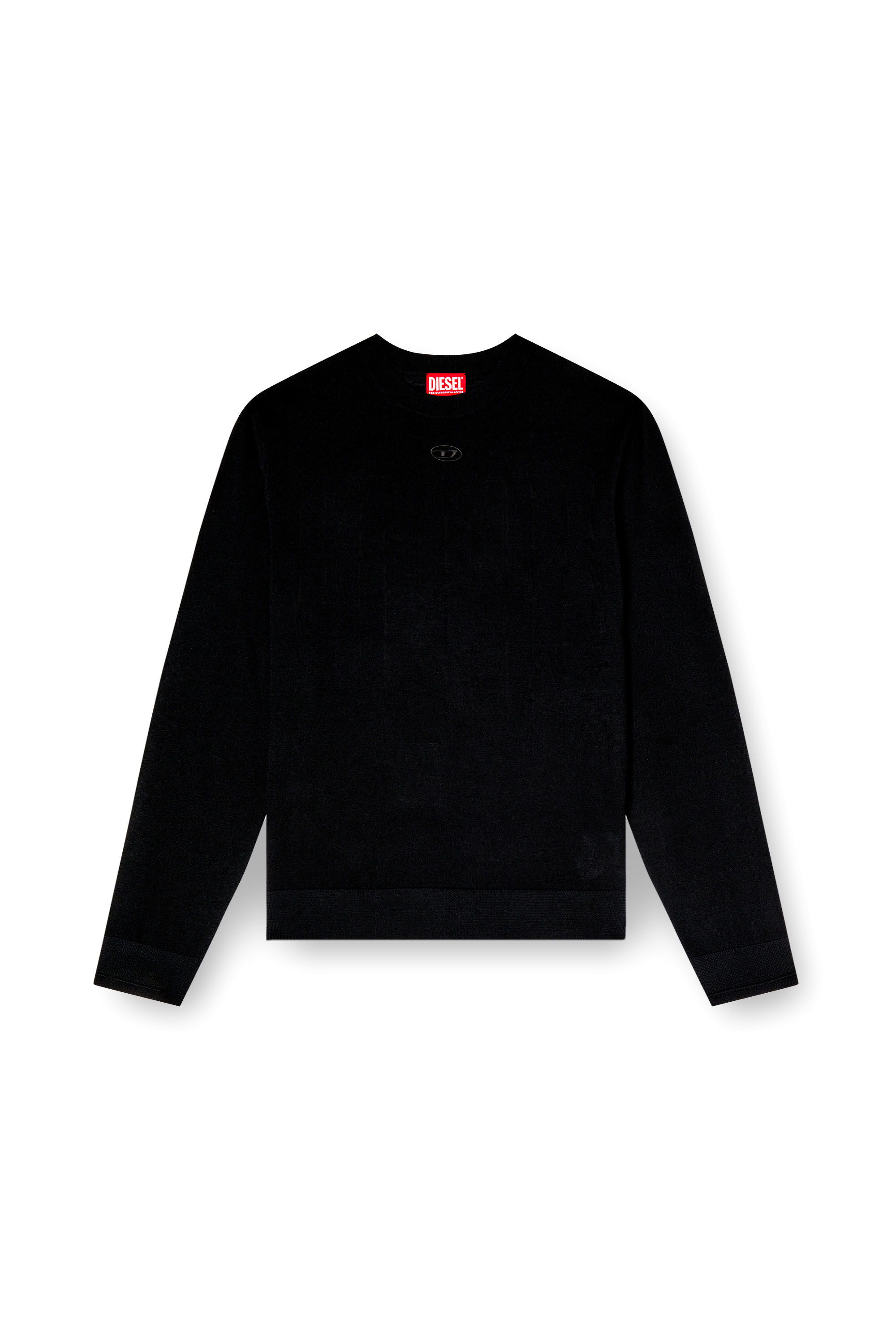 DIESEL ブラック リブニット Diesel Outlet: Sweater woman - Black | A148100AKBQ | GIGLIO.COM