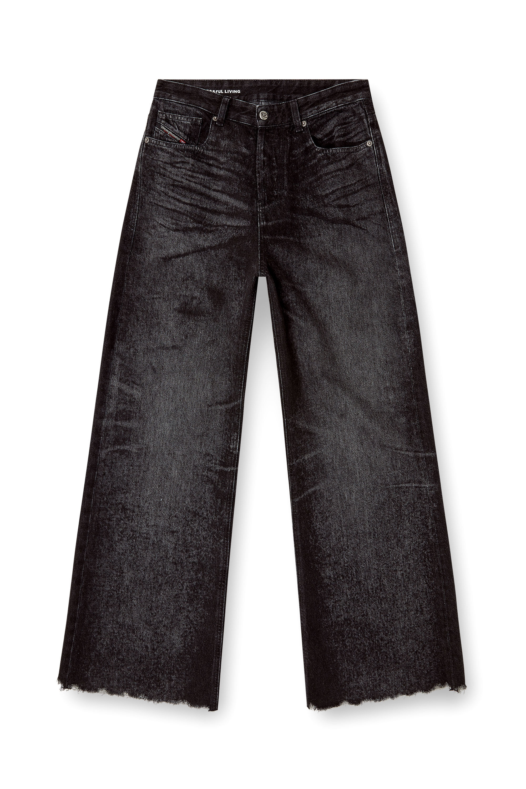 Diesel - Female's Relaxed Jeans 1996 D-Sire 007DB, Black/Dark Grey - 2