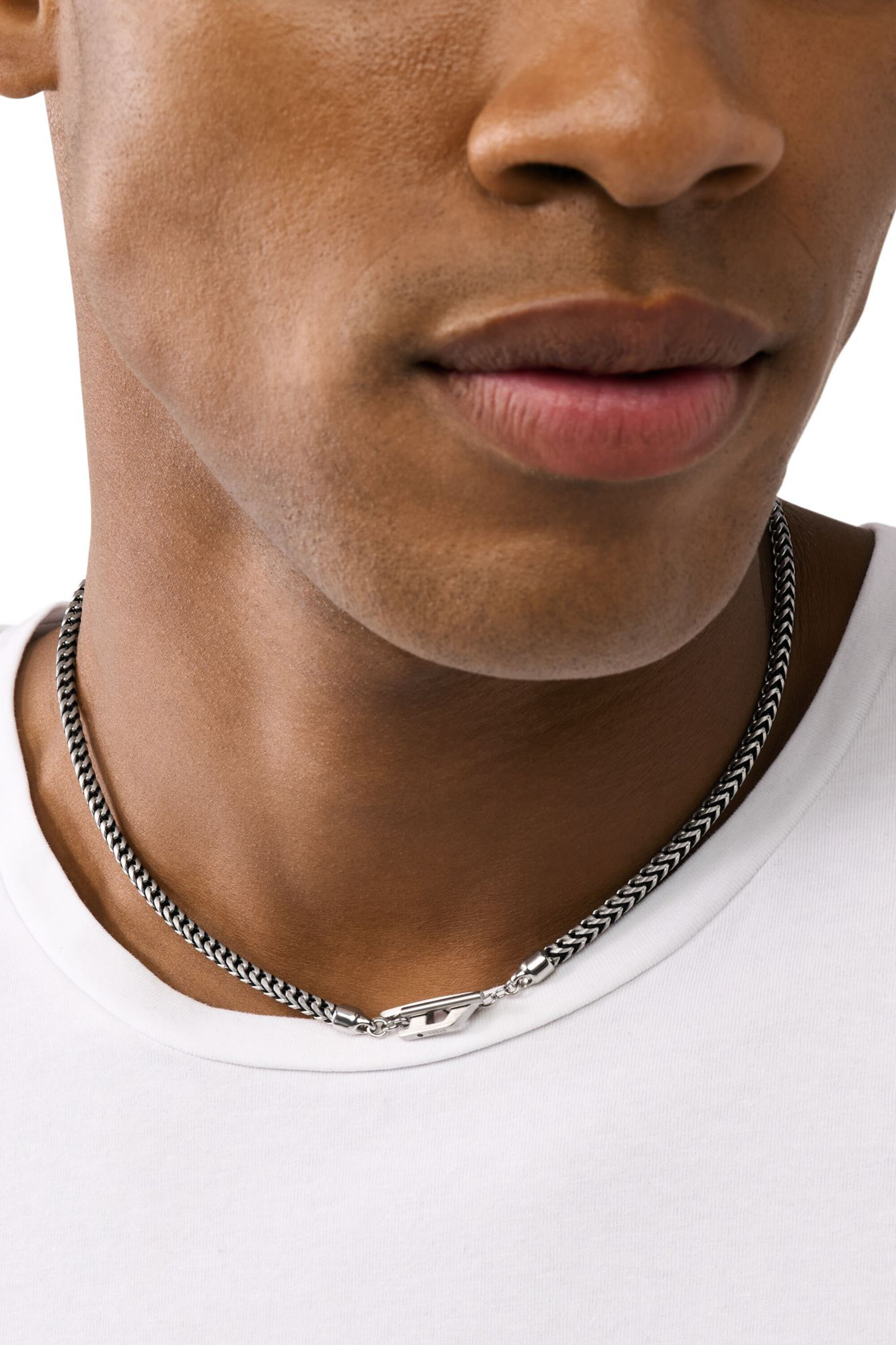 DIESEL ディーゼル ネックレス Dx1552040 Jewel Women's Stainless Steel Chain Necklace | Silver | Diesel