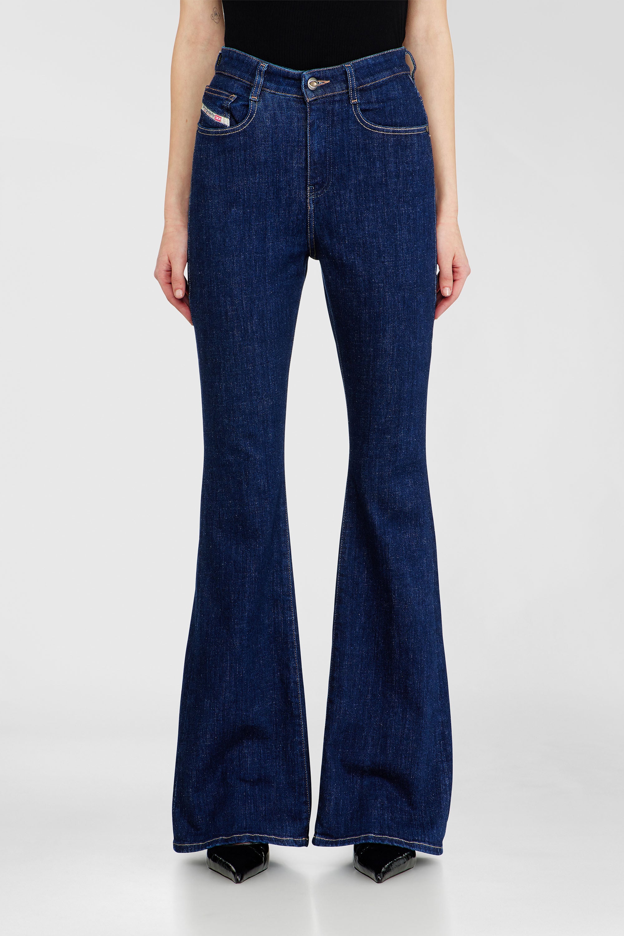 Diesel - Woman's Bootcut Jeans 1973 D-Partt 09Q03, Dark Blue - 4