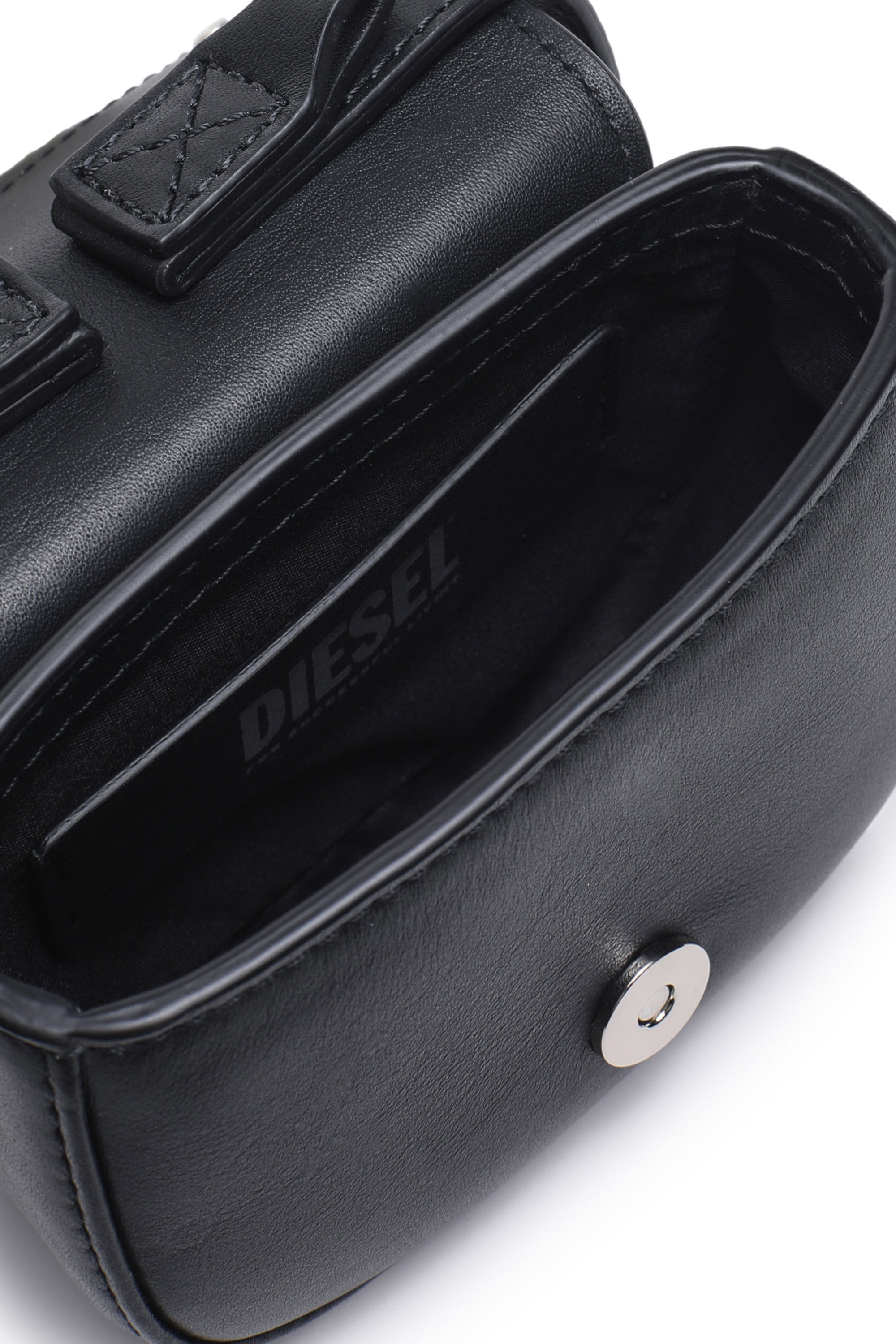 ✨美品✨DIESEL ワンショルダー 1DR カウレザー XS ブラック Dロゴ 1DR XS Bag Woman: leather mini Bag with D logo plaque | Diesel