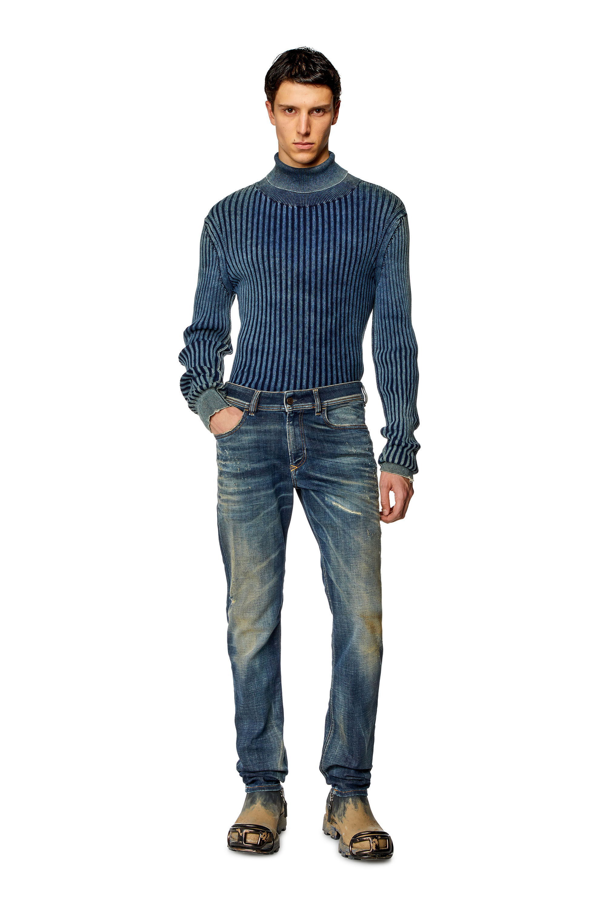 Diesel - Skinny Jeans 1979 Sleenker 09H77 Hombre, Azul Oscuro - 1
