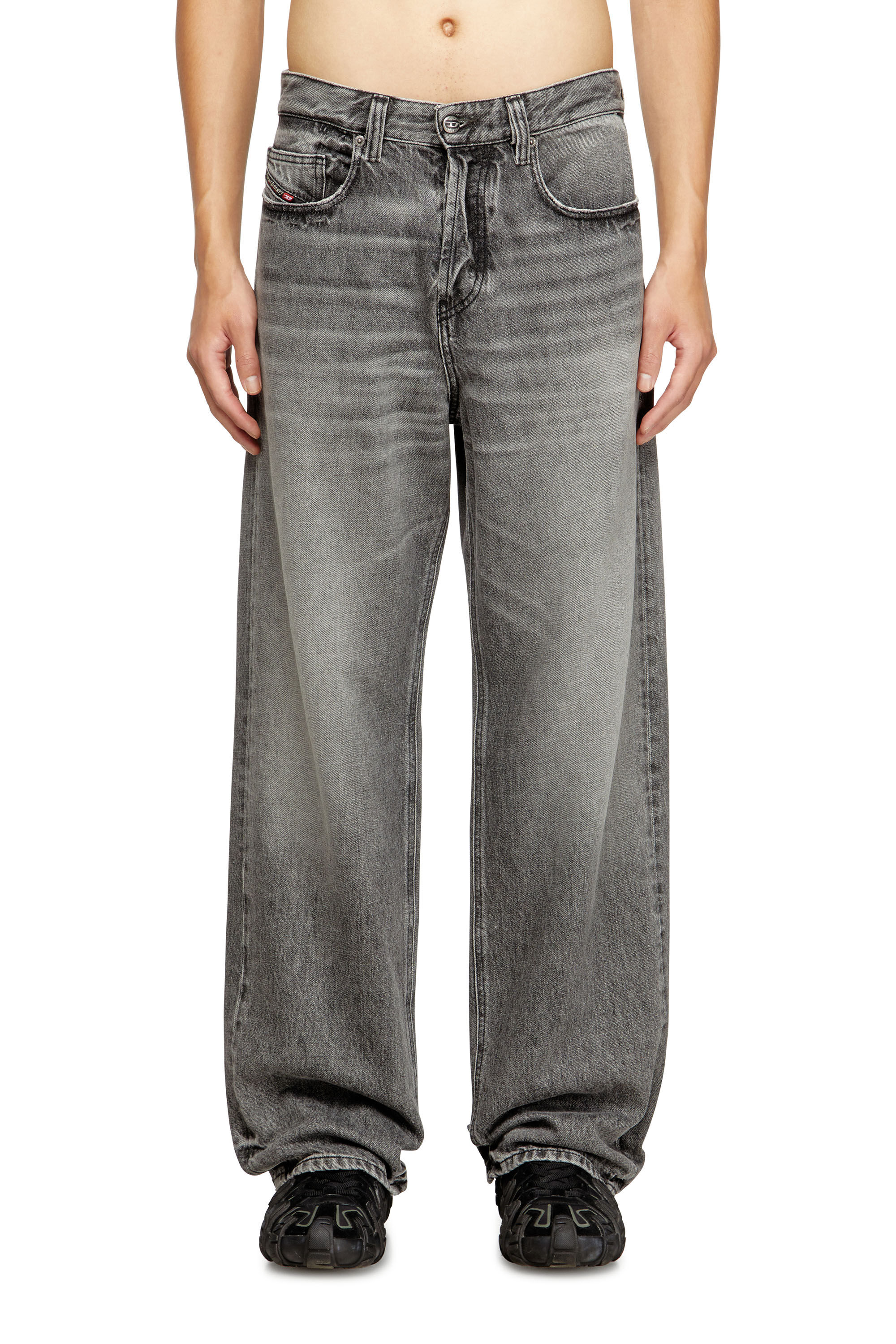 Diesel - Relaxed Jeans 2001 D-Macro 007AW Homme, Gris - Image 3