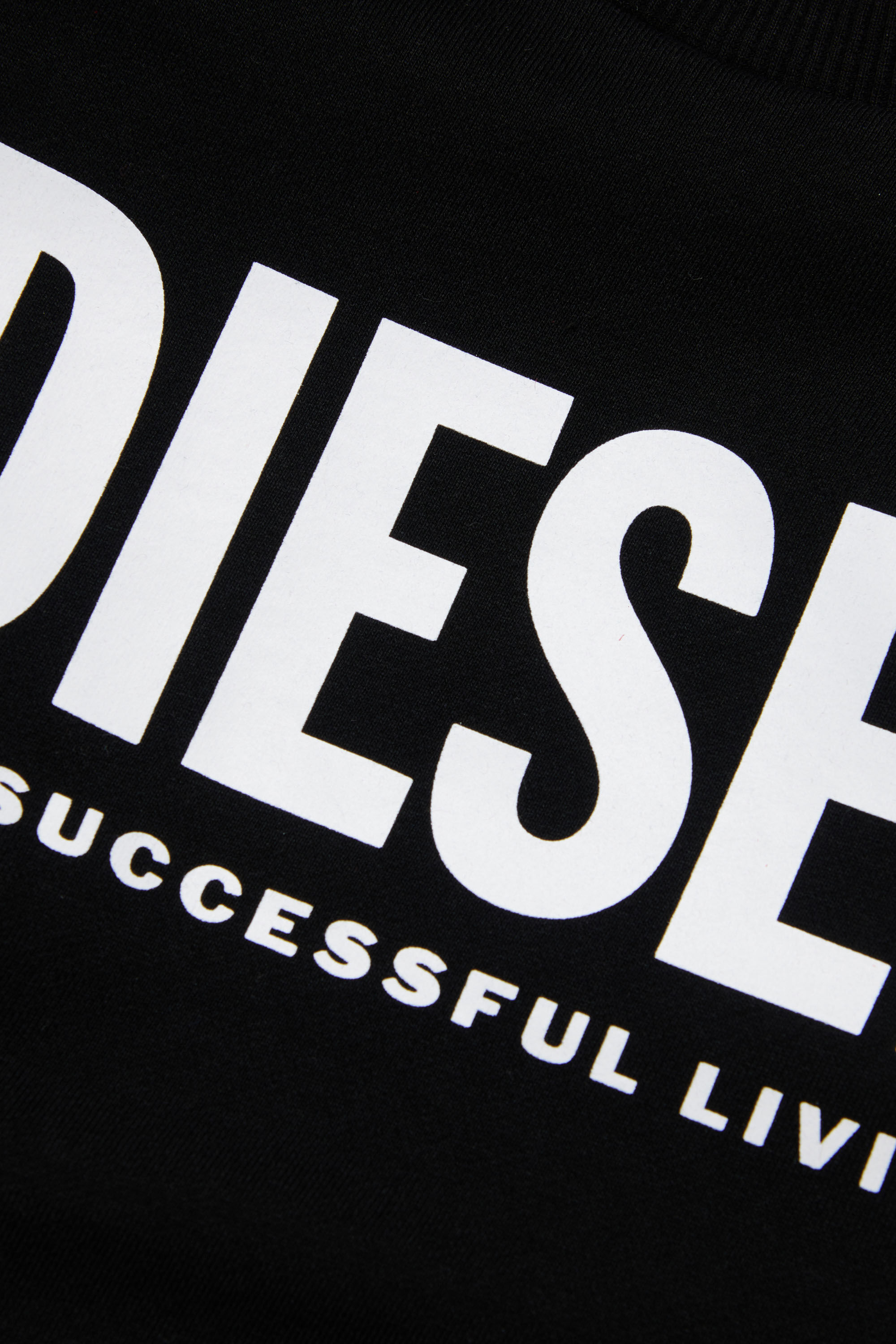 Diesel - LSFORT DI OVER, Sweat-shirt avec logo imprimé Mixte in Noir - 3