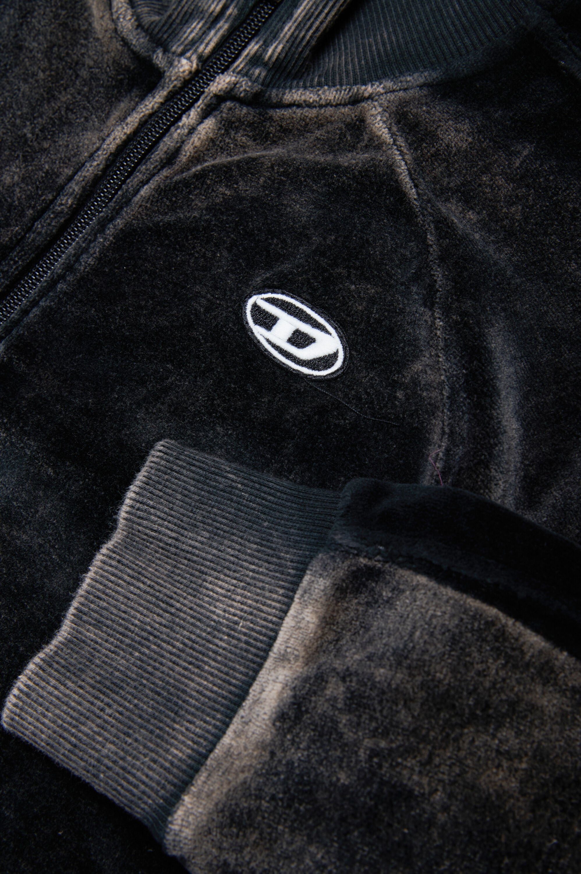 Girl's Faded zip-up sweatshirt | Black | Diesel US