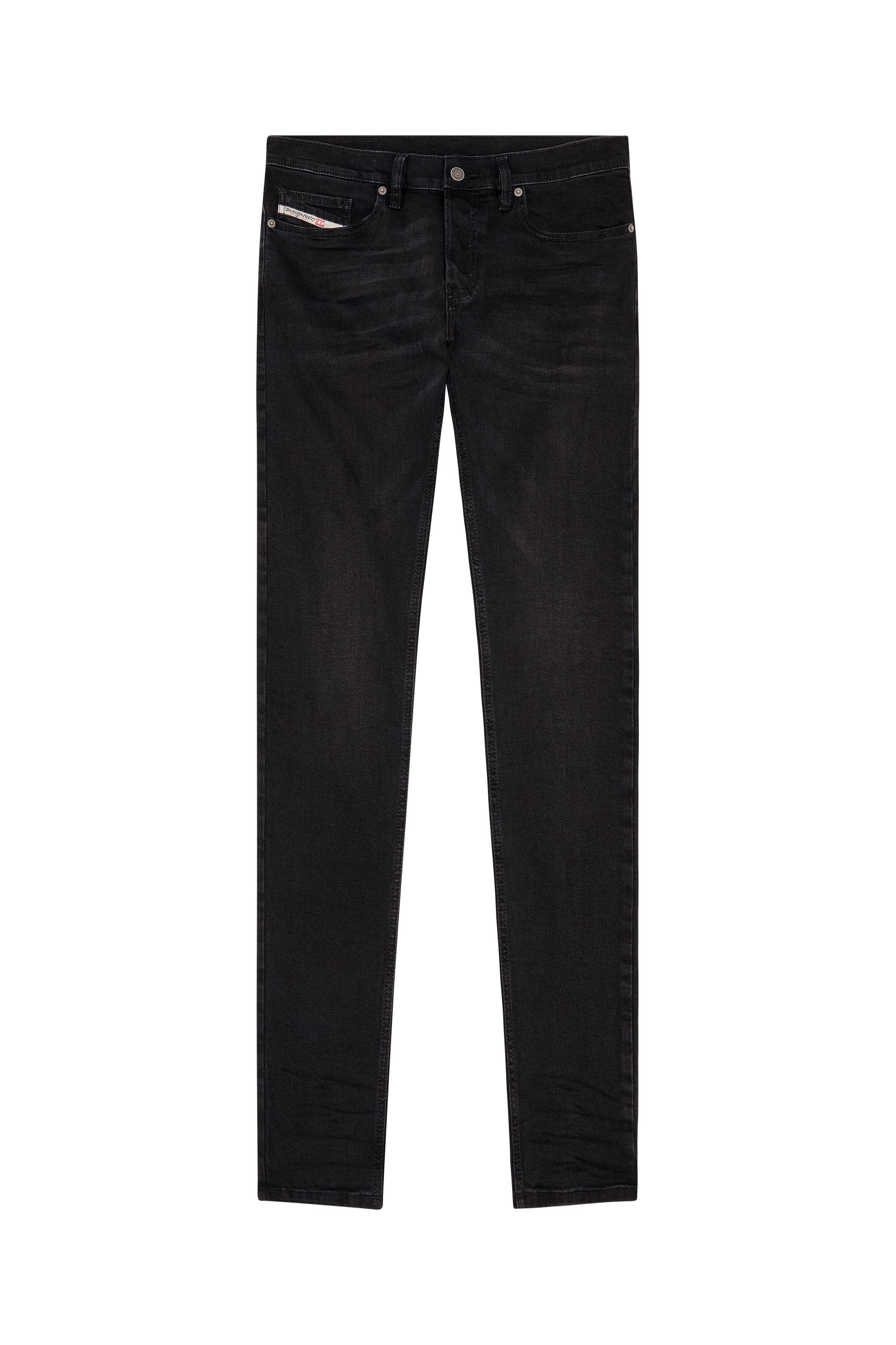 パンツ 00s archive DIESEL luster coated demim Men's Slim Jeans | Black/Dark grey | Diesel D-Luster