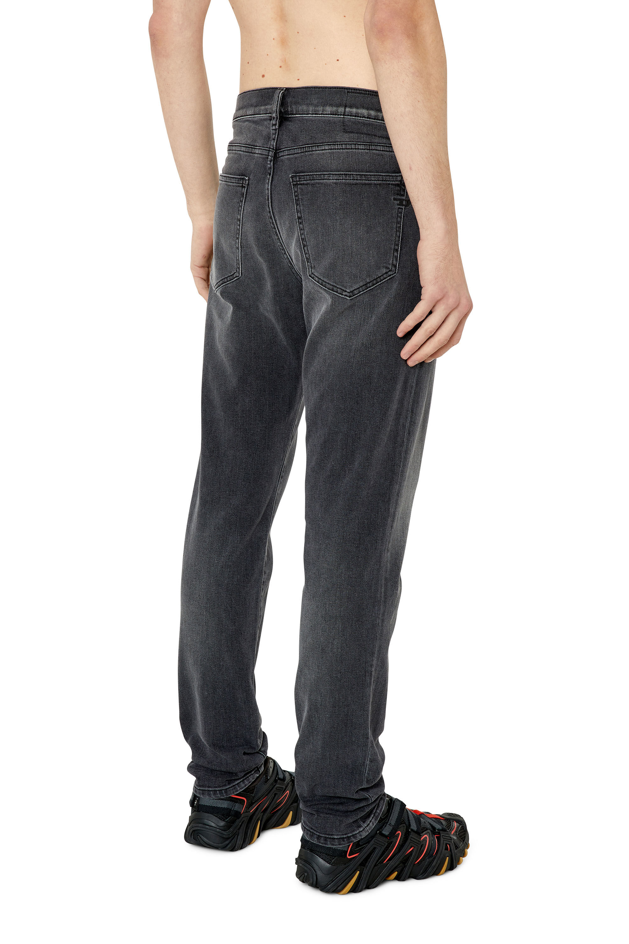 Diesel - Slim Jeans 2019 D-Strukt 09E94, Male's Slim Jeans - 2019 D-Strukt in Black/Dark Grey - 4