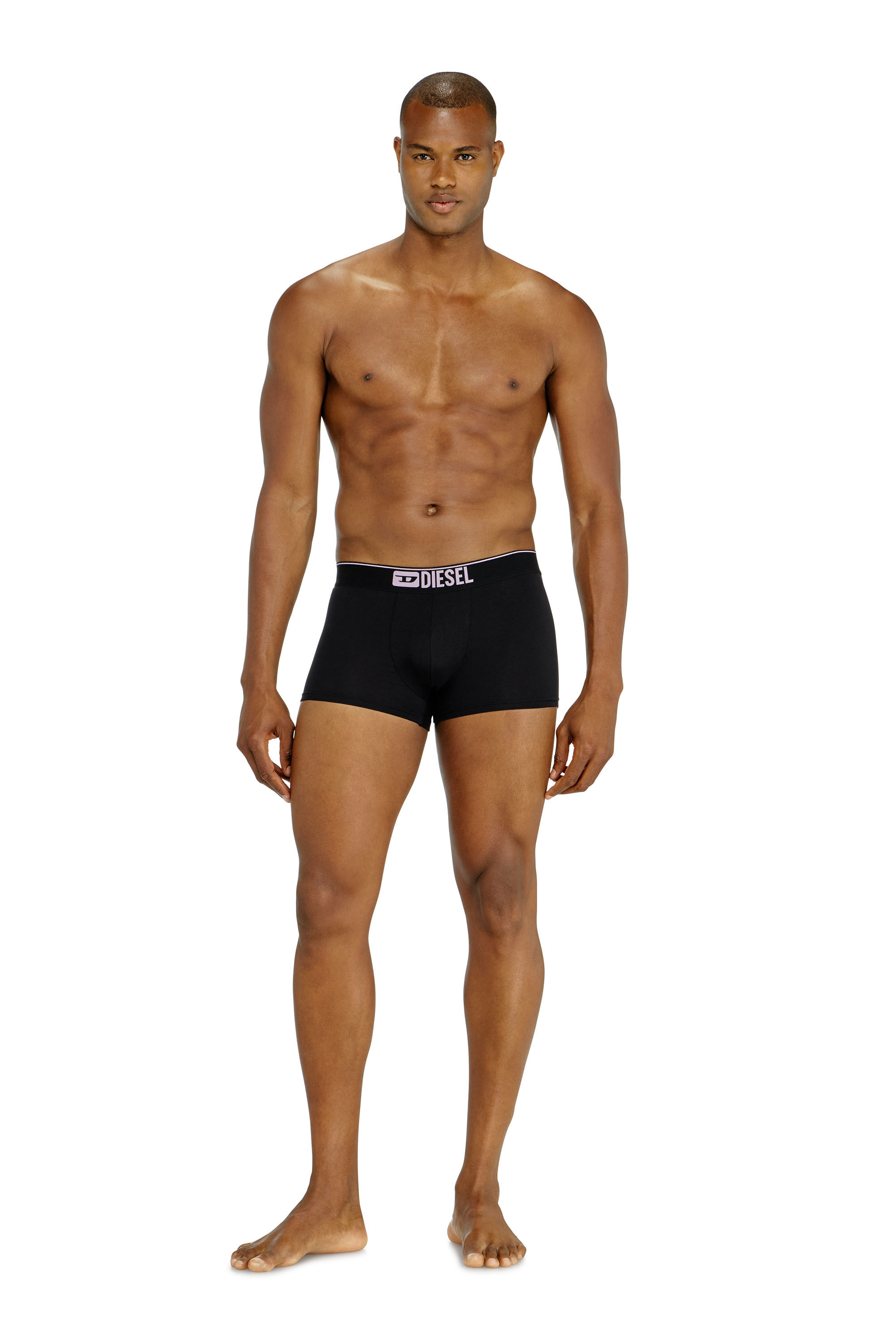 Diesel - UMBX-DAMIENTHREEPACK, Man's Three-pack of plain boxer briefs in Black - 2