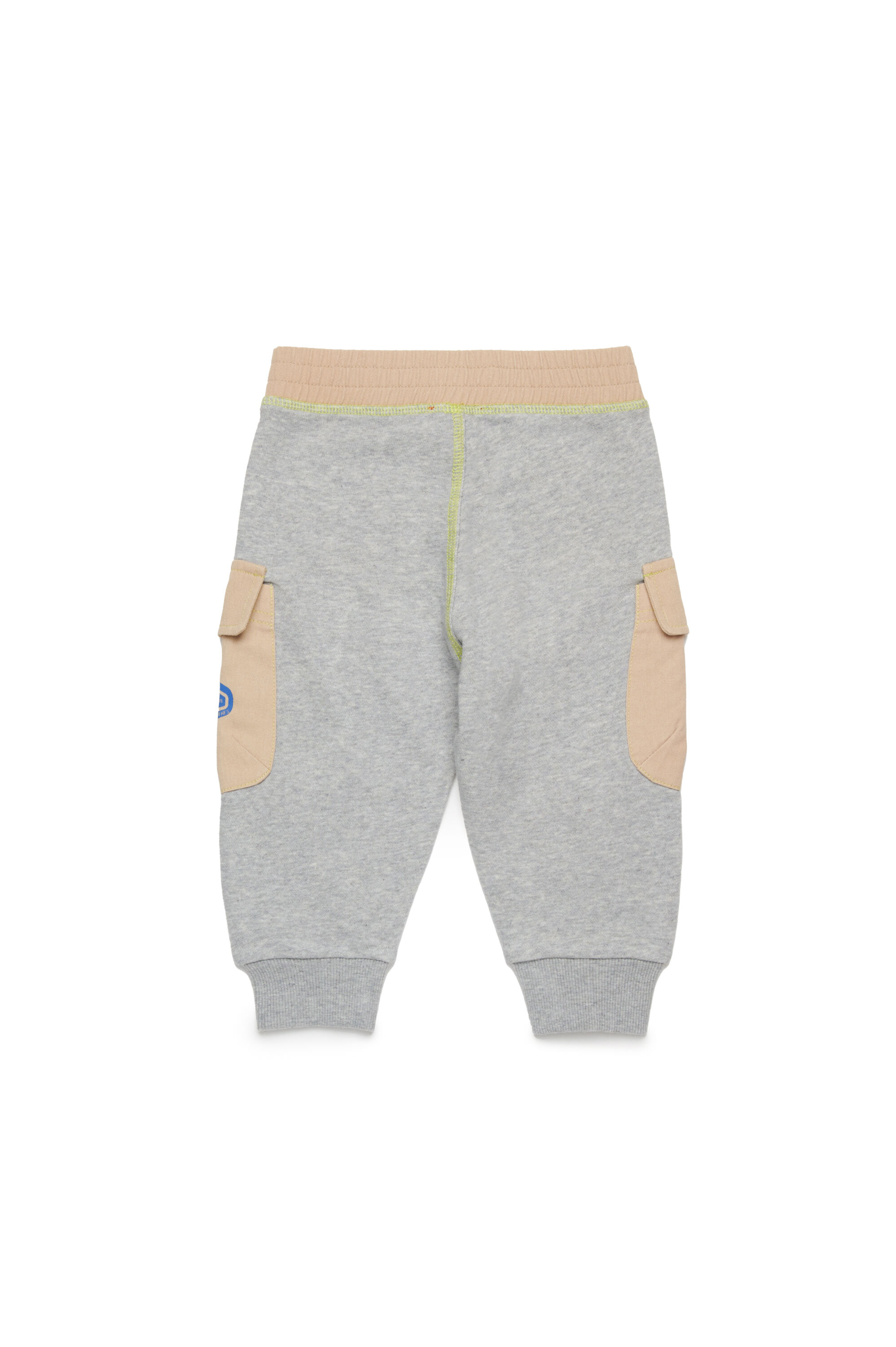 Diesel - PARDIB, Pantalones de chándal cargo en gabardina y punto de jersey Hombre in Marrón - 2