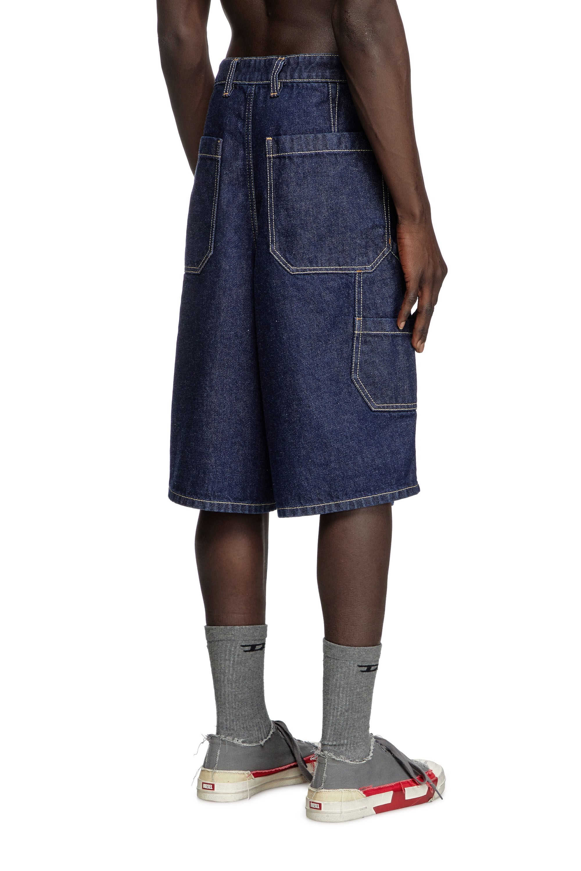 Men's Utility shorts in clean-wash denim | Blue | Diesel