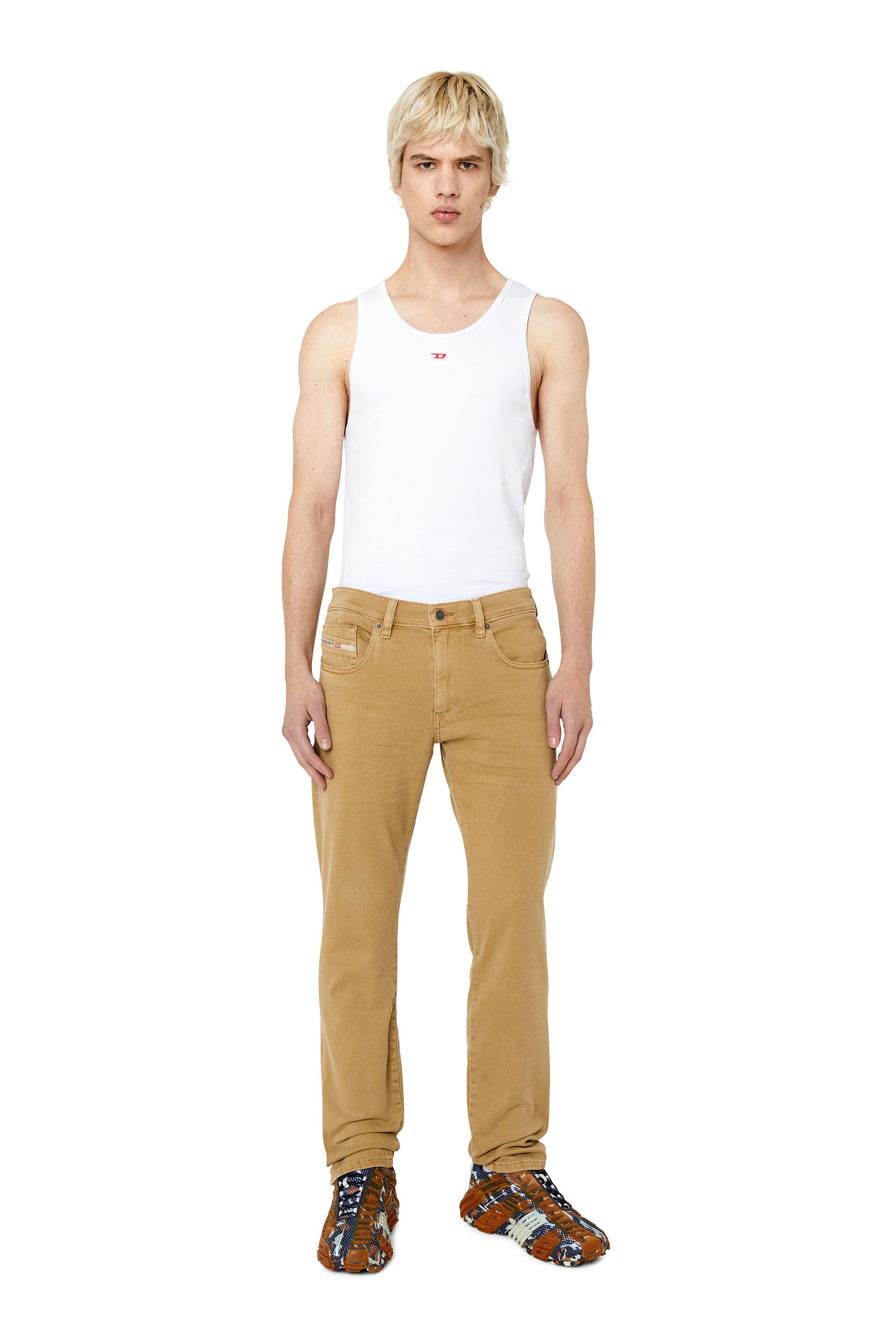 Diesel - Male's Slim Jeans 2019 D-Strukt 0QWTY, Brown - 1