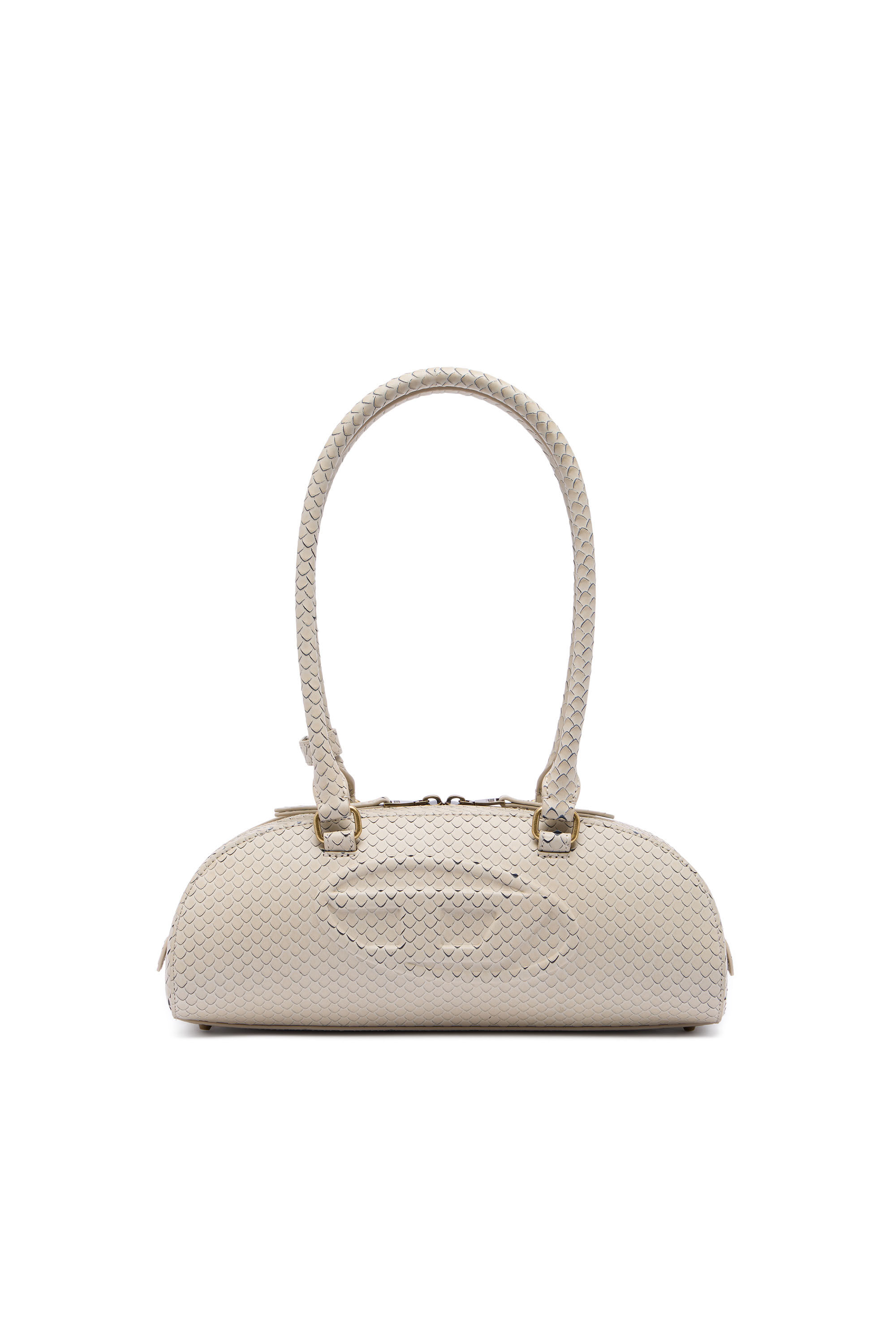 Diesel - 1DR DOME SHOULDER EW, 1DR Dome-Bolso bowling alargado en piel texturizada Mujer in Beige - 2