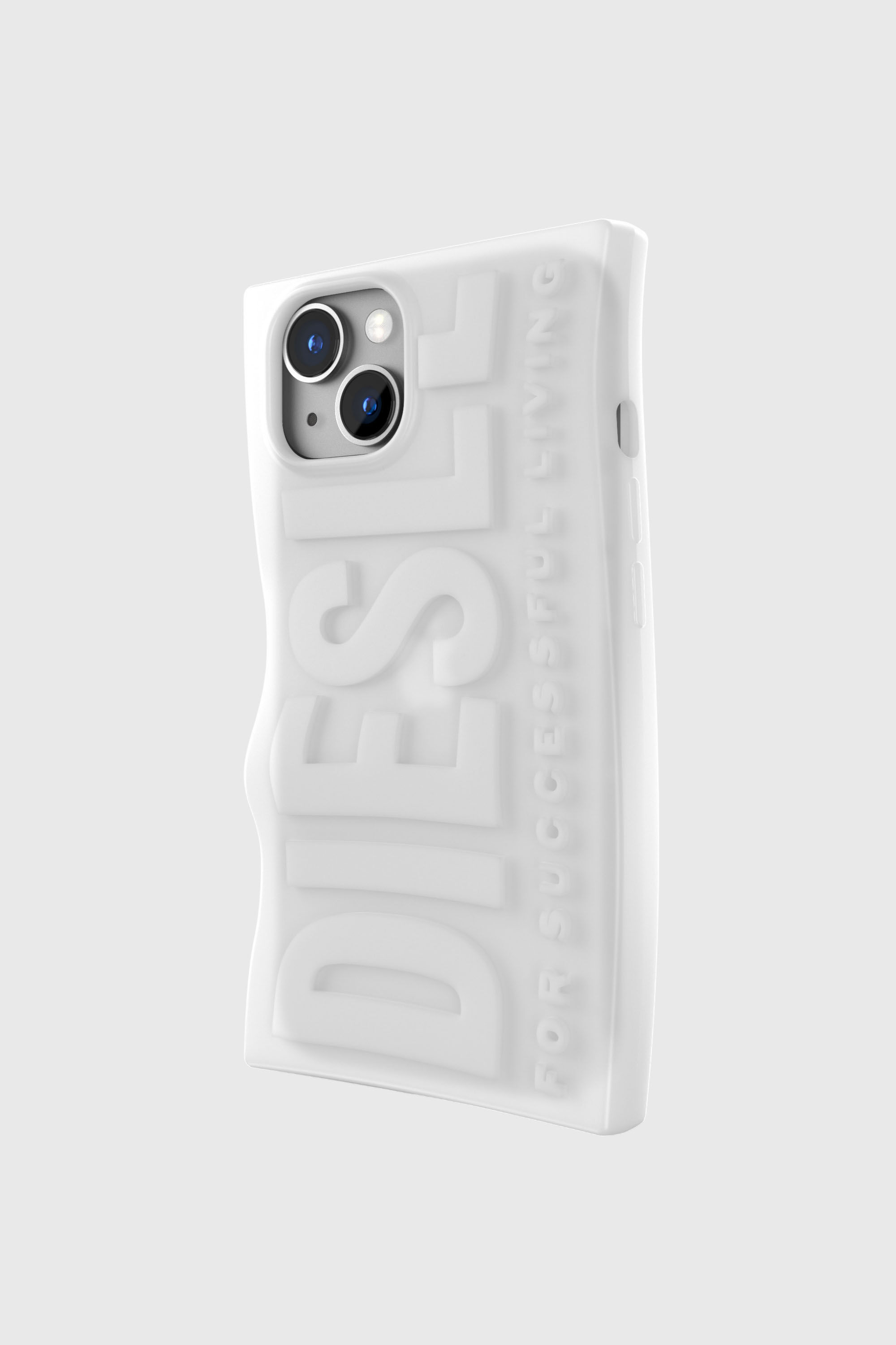 Diesel - 54122 MOULDED CASE, Funda D By iPhone 13/iPhone 14 Unisex in Blanco - 3