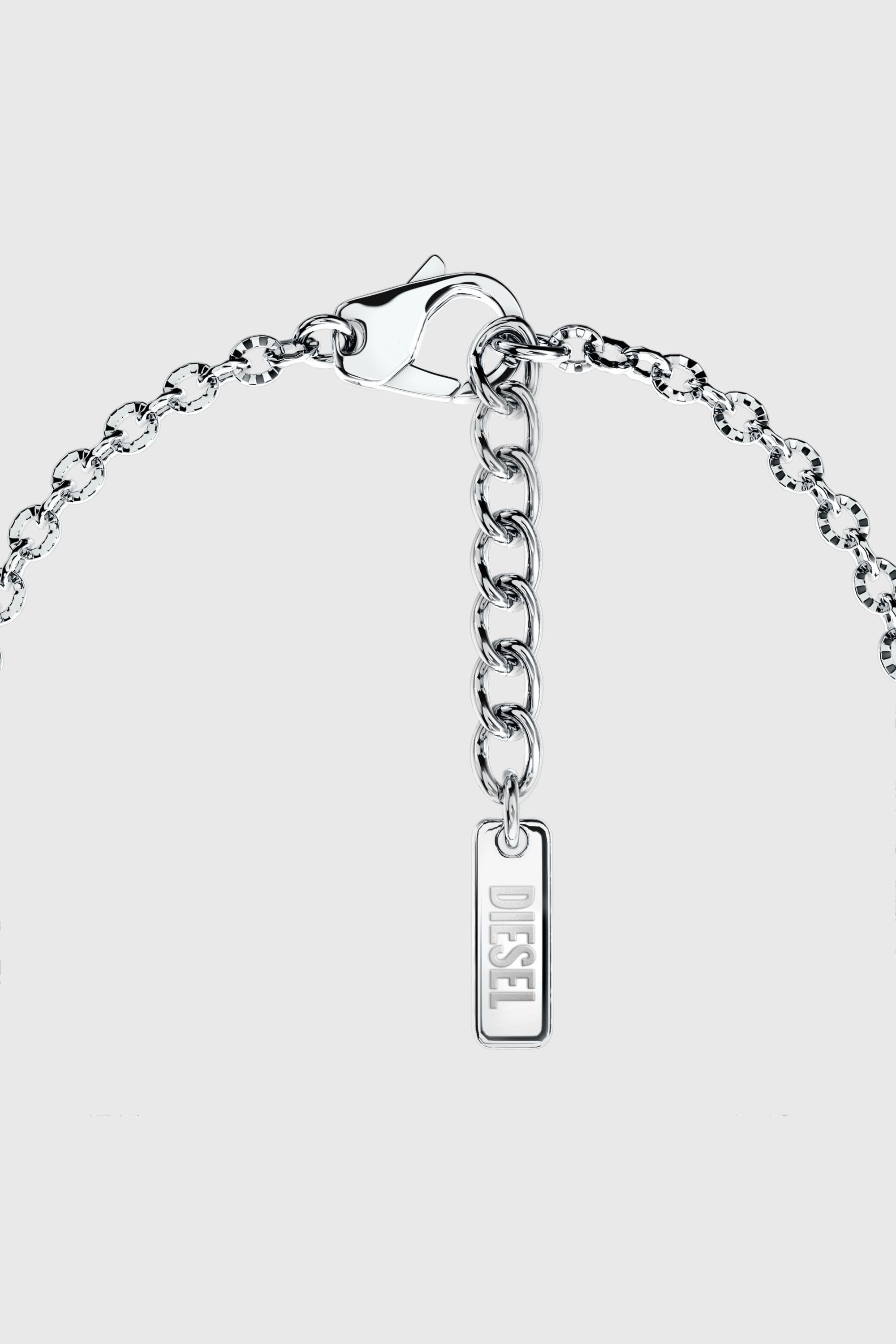 Diesel - DX1691040 JEWELLERY, Pulsera de cadena de acero inoxidable Unisex in Plateado - 2