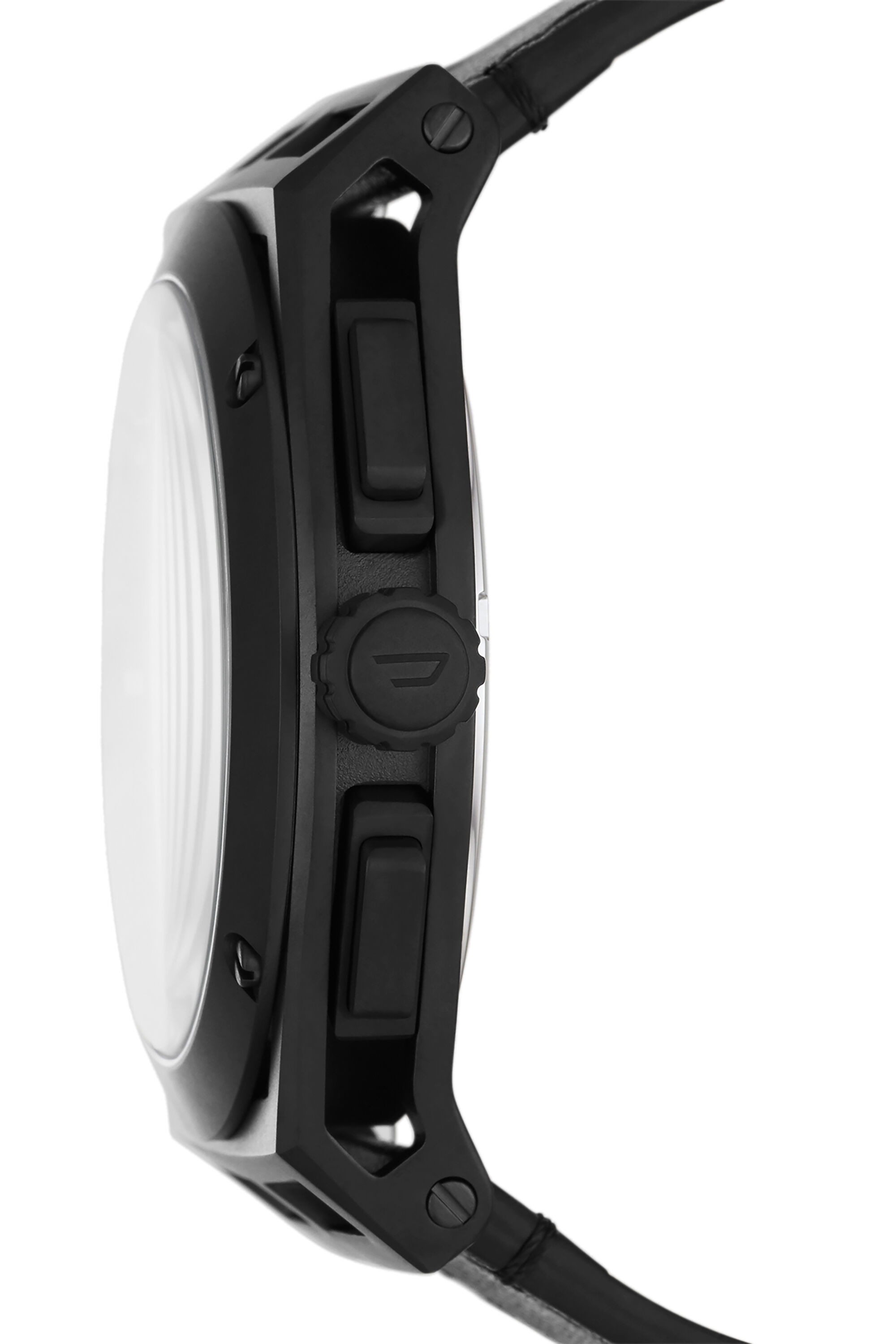 Diesel - DZ4544, Montre Timeframe chronographe en cuir noir Homme in Noir - 3