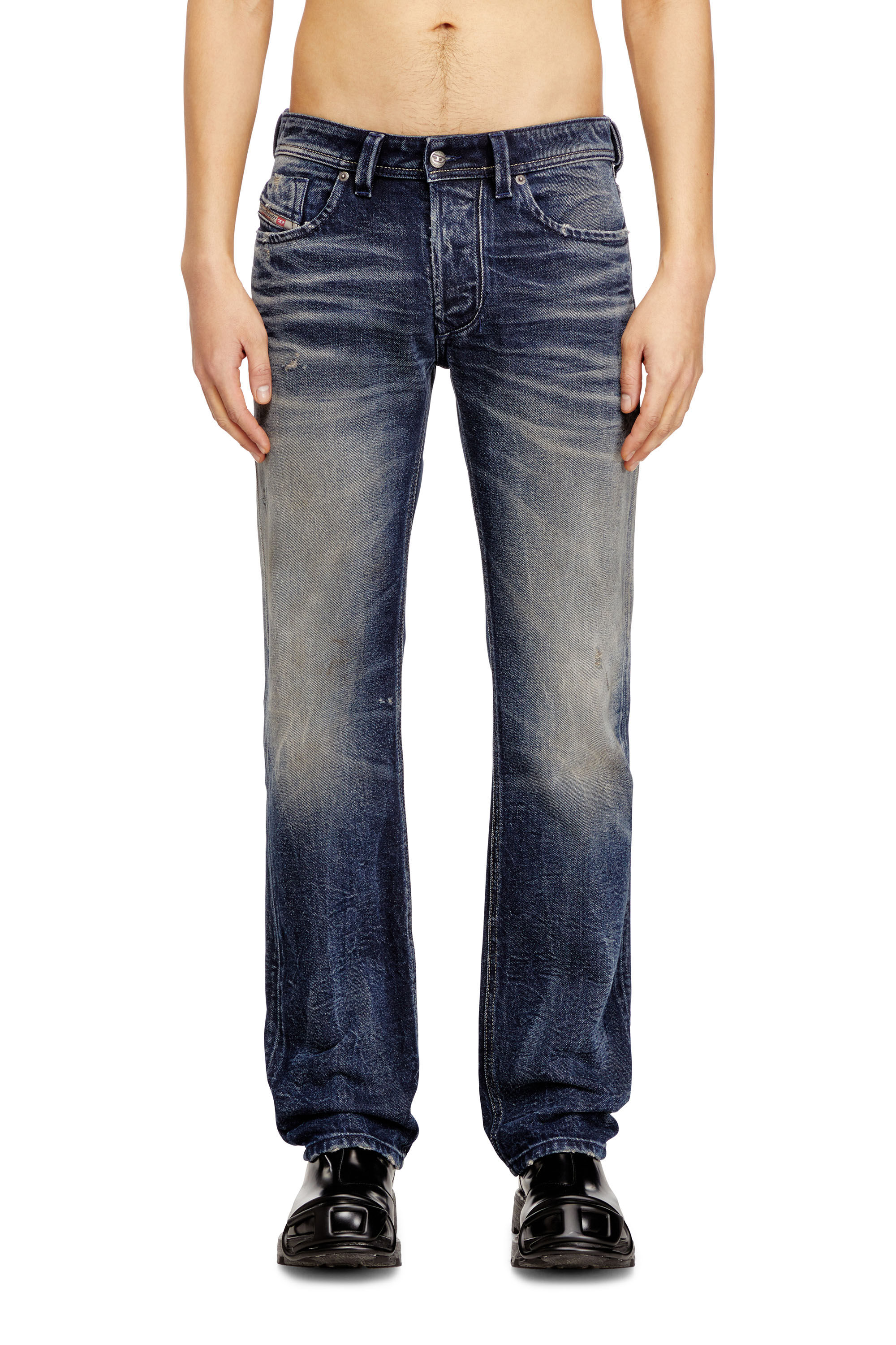 Men's Regular Jeans | Dark Blue | Diesel 1985 Larkee