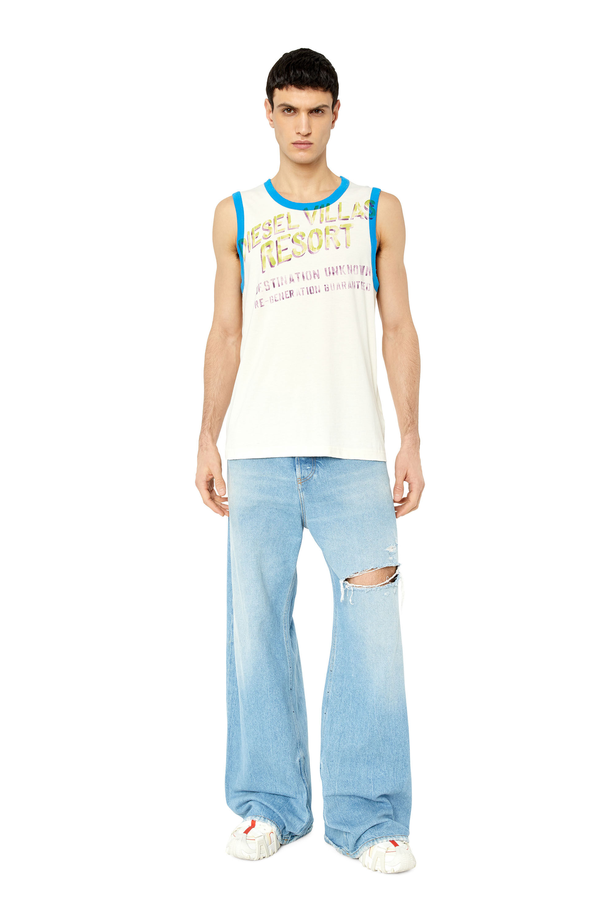 T-HOPPY Man: Tank top with hand-stencilled print | Diesel