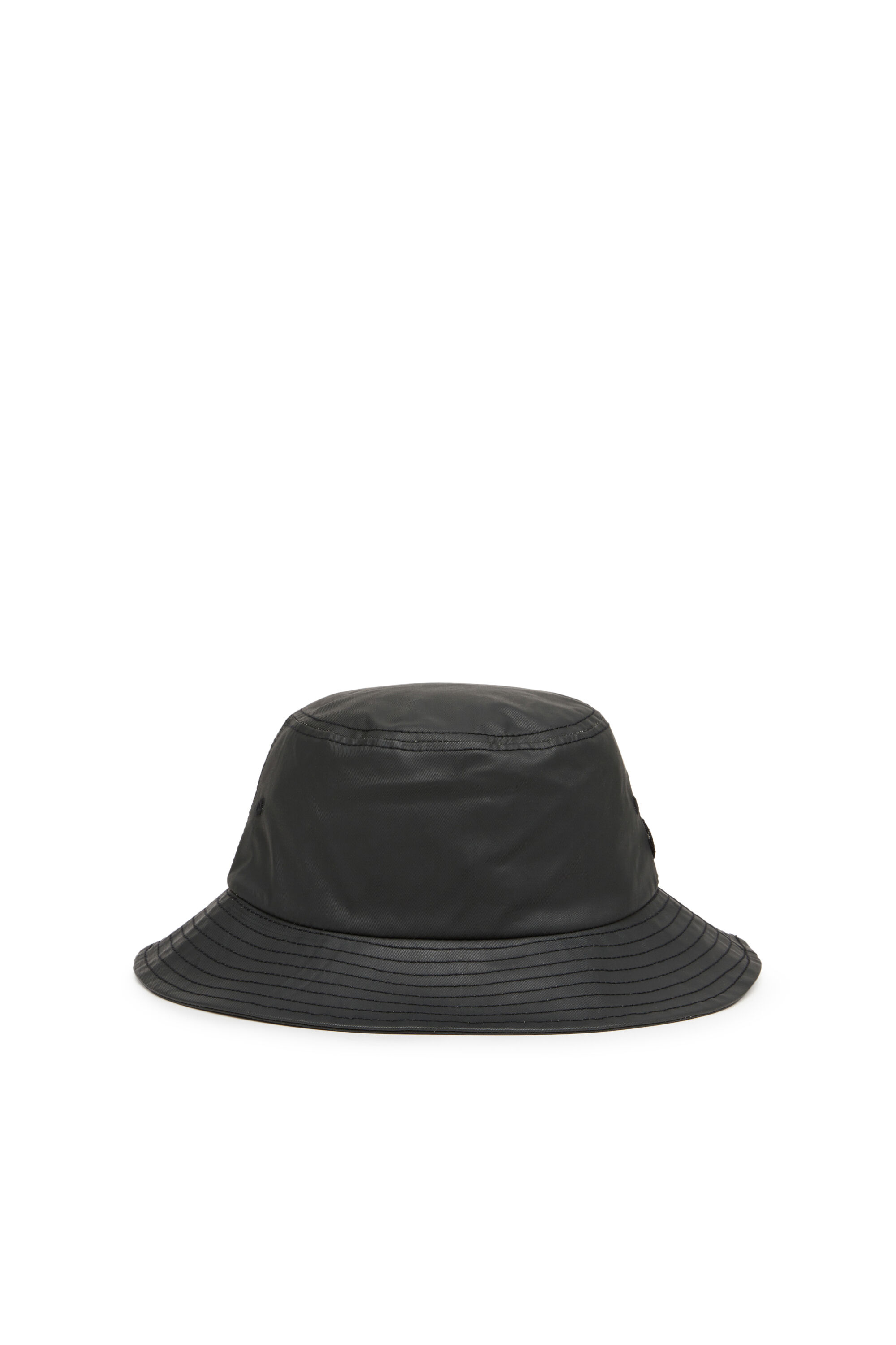 Diesel - C-FISH-COAT, Man's Bucket hat in coated twill in Black - 2