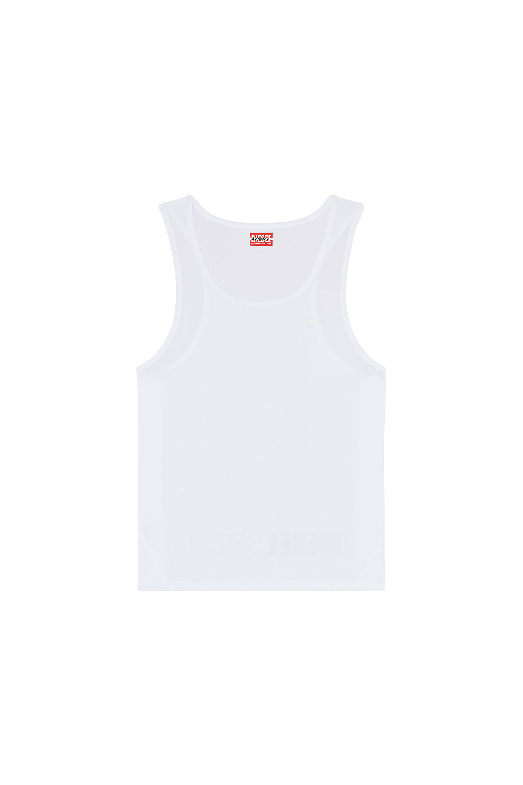 Diesel - AMST-KIERON-WT36, Male's Tank top with maxi logo in White - 2