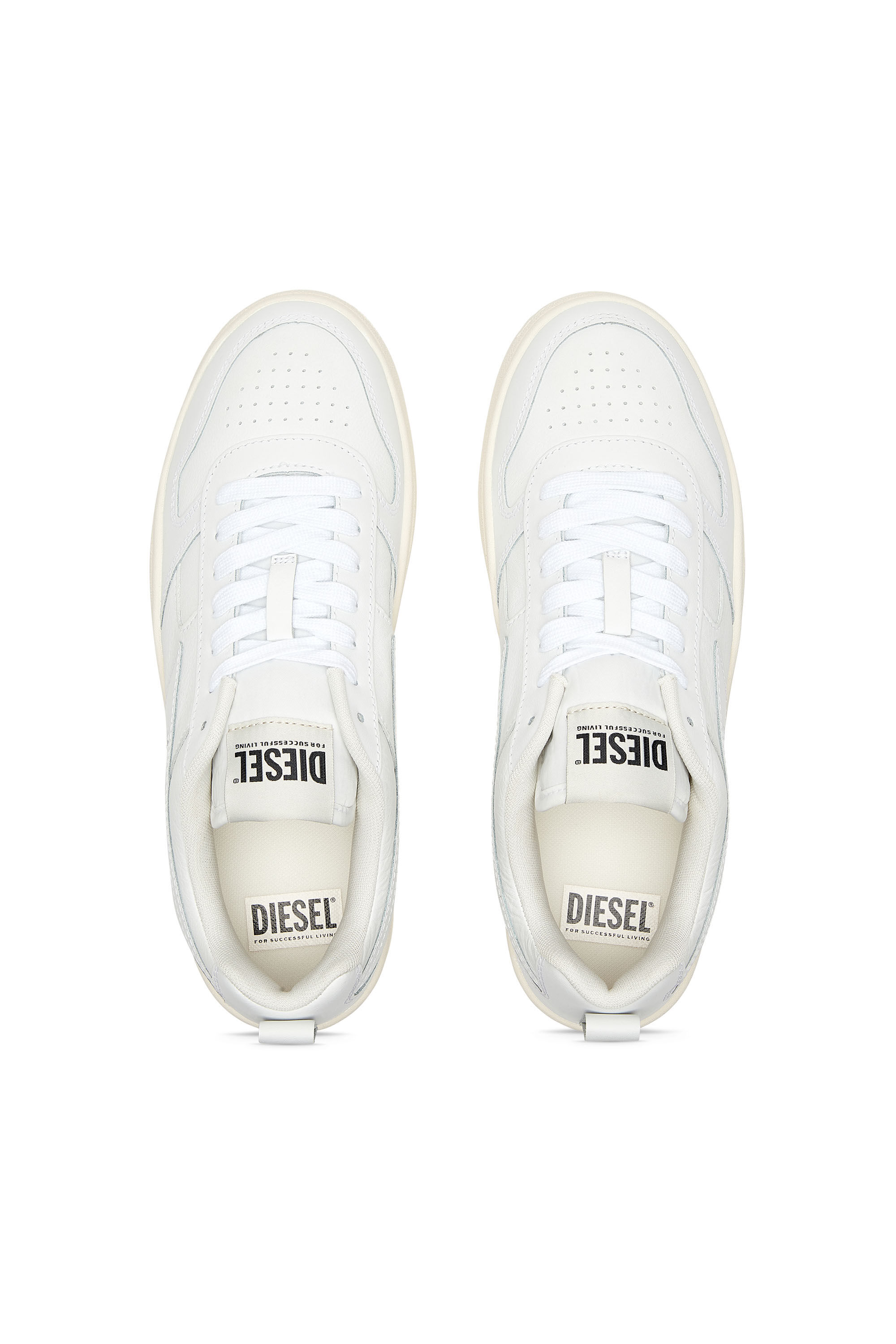 Diesel - S-UKIYO V2 LOW, Male's S-Ukiyo V2 Low - Low-top sneakers with D branding in White - 4