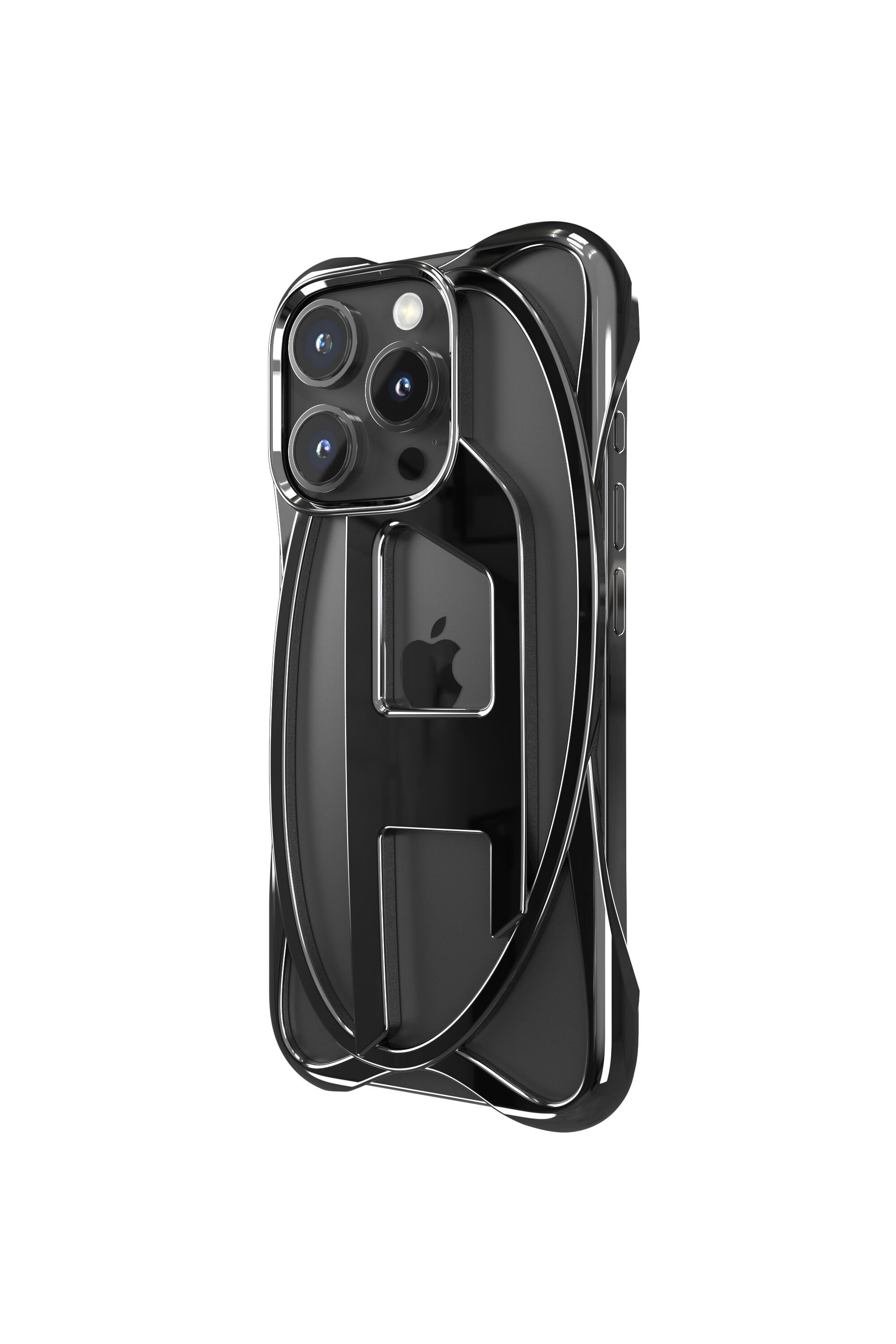 iPhoneアクセサリー DIESEL 60268 caged d case iPhone16Pro Women's Caged D Case iPhone 16 Pro | Black | Diesel {{Country}}