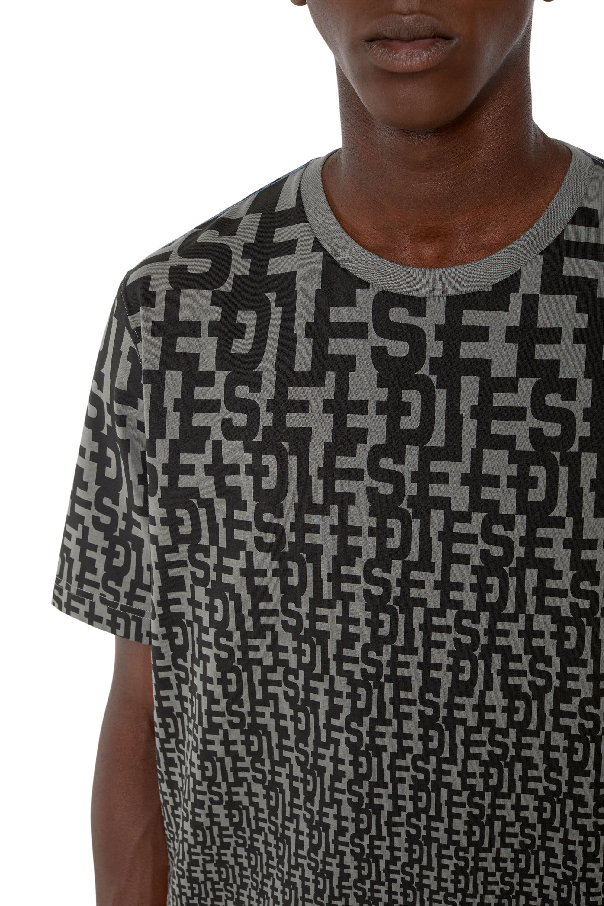 T-JUST-MON Man: T-shirt with all-over monogram print | Diesel T-JUST-MON Man: T-shirt with all-over monogram print | Diesel
