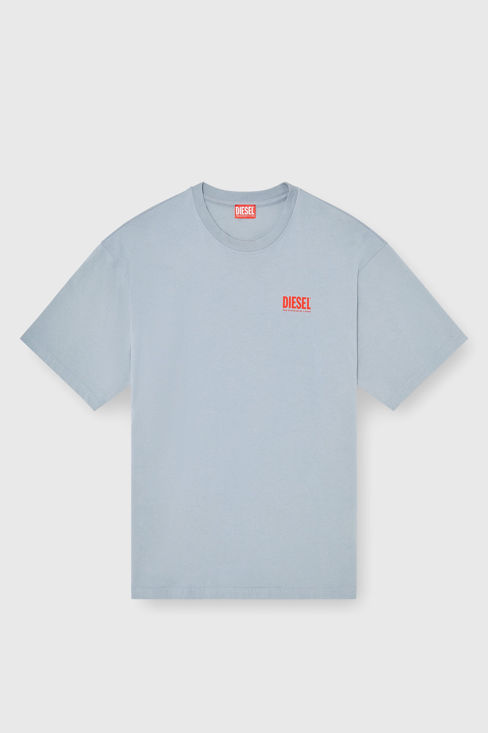Diesel - T-BOXT-BISK, Camiseta de algod&oacute;n con estampado Diesel Biscotto Hombre in Gris - 2
