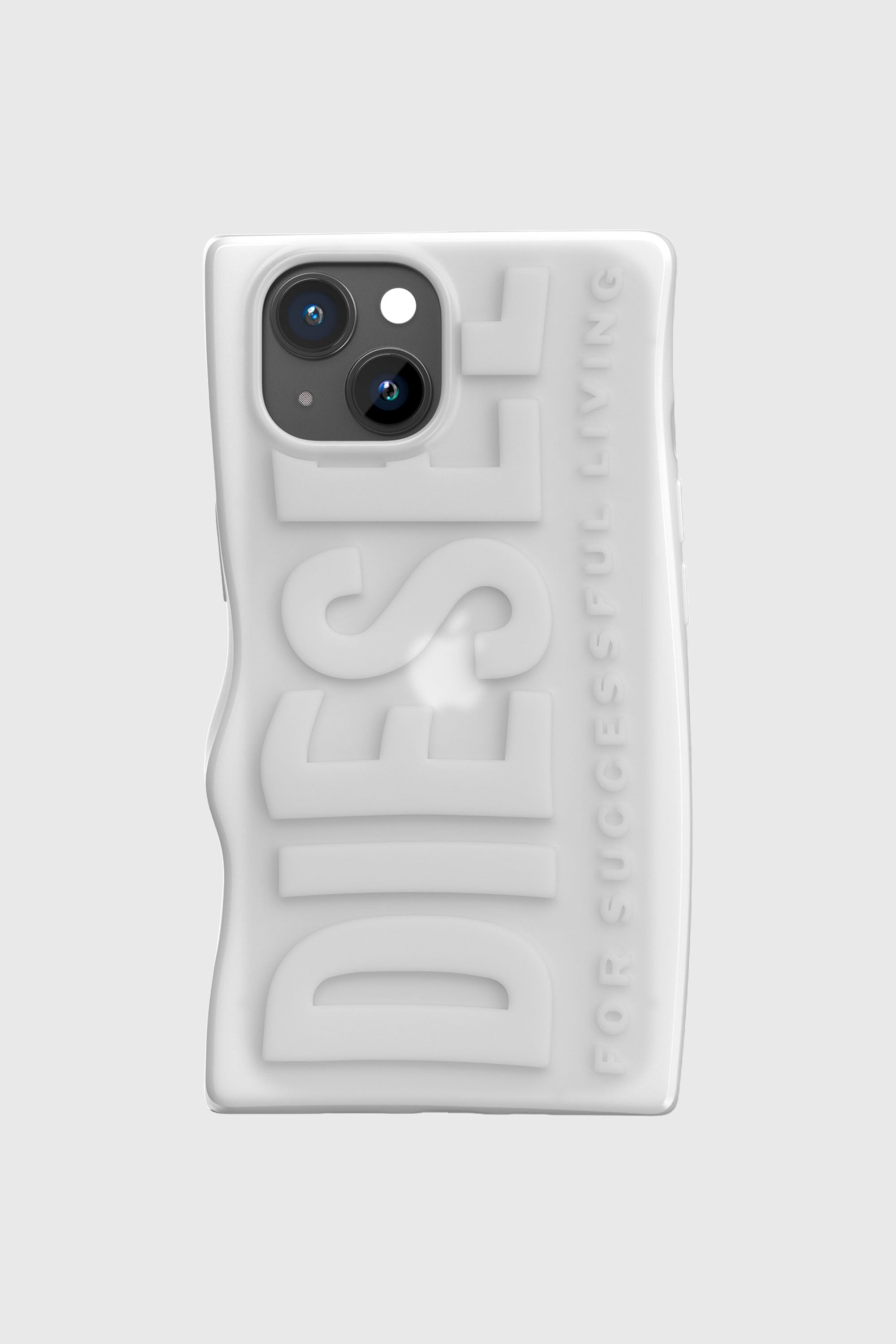 Diesel - 54123 MOULDED CASE, Unisex's D By case iP15 in White - 2
