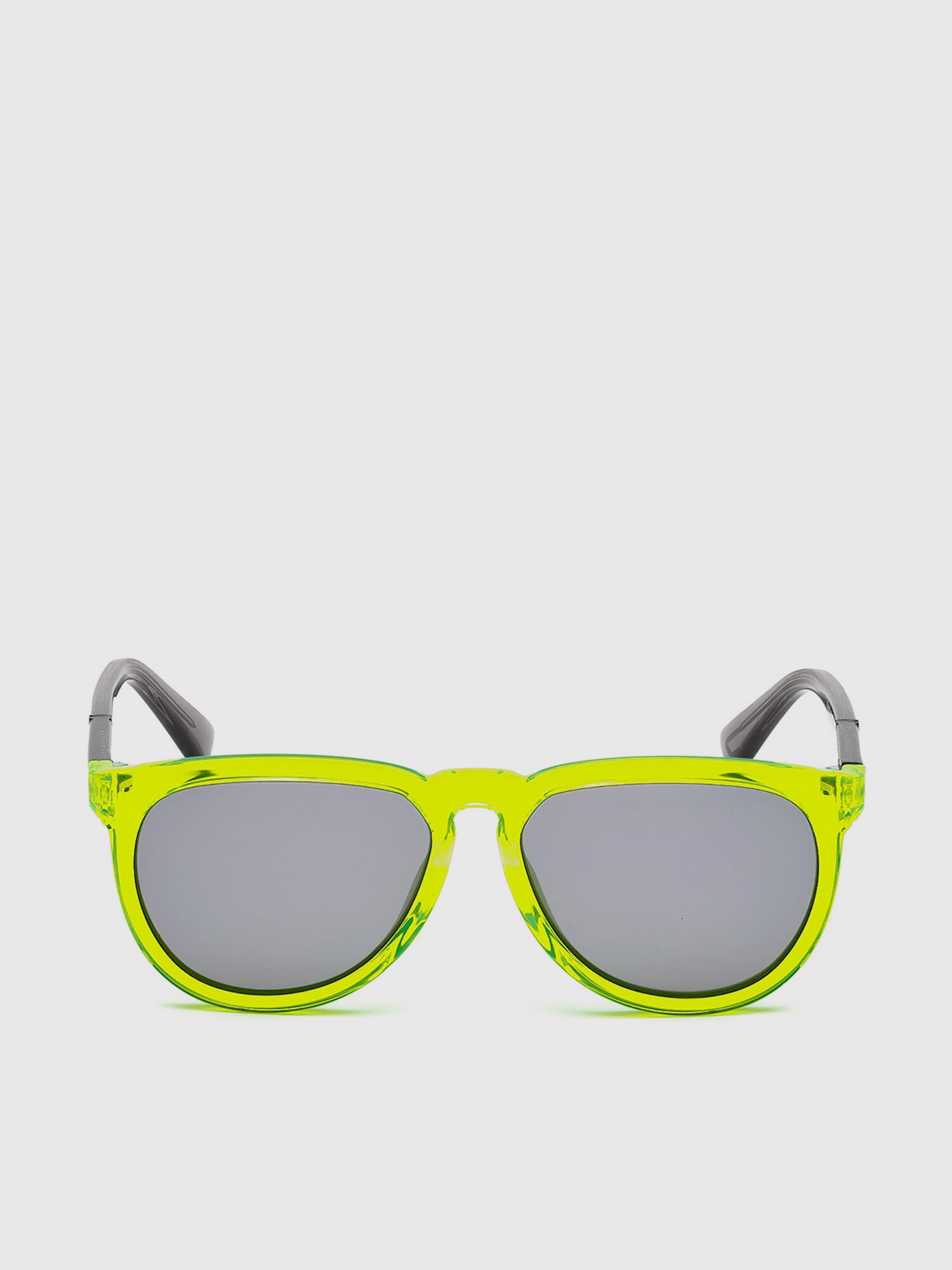 Diesel - DL0272, Unisex's Pilot shape kid eyewear in Yellow Fluo - 1