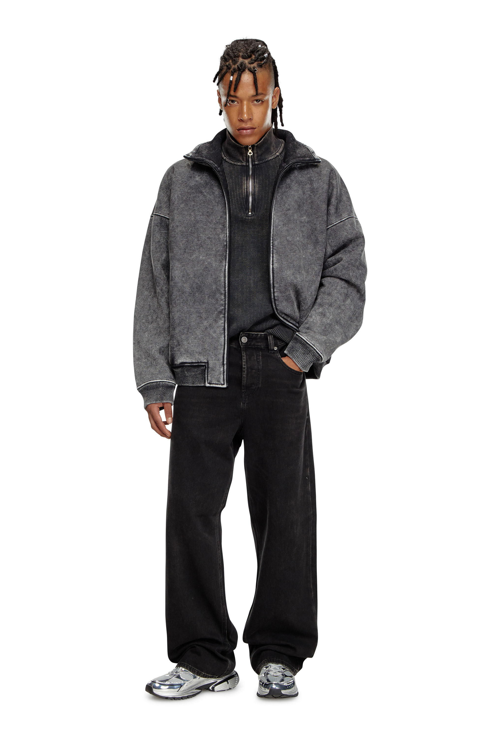 DIESEL 2001 DーMACROブラックデニム 28 Relaxed Jeans - 2001 D-Macro | ブラック/ ダークグレー