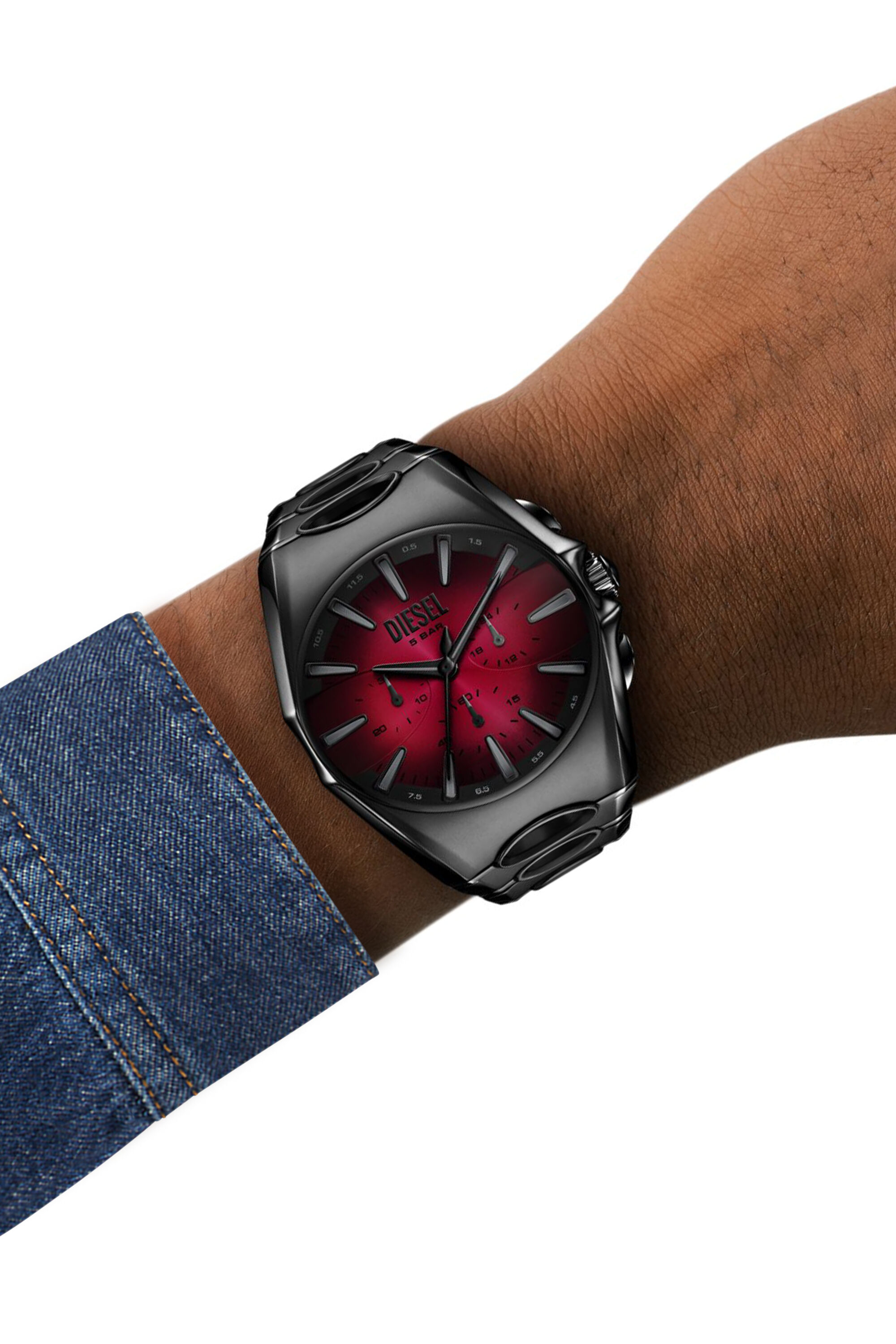 Men's D-Curve black stainless steel watch | Black | Diesel