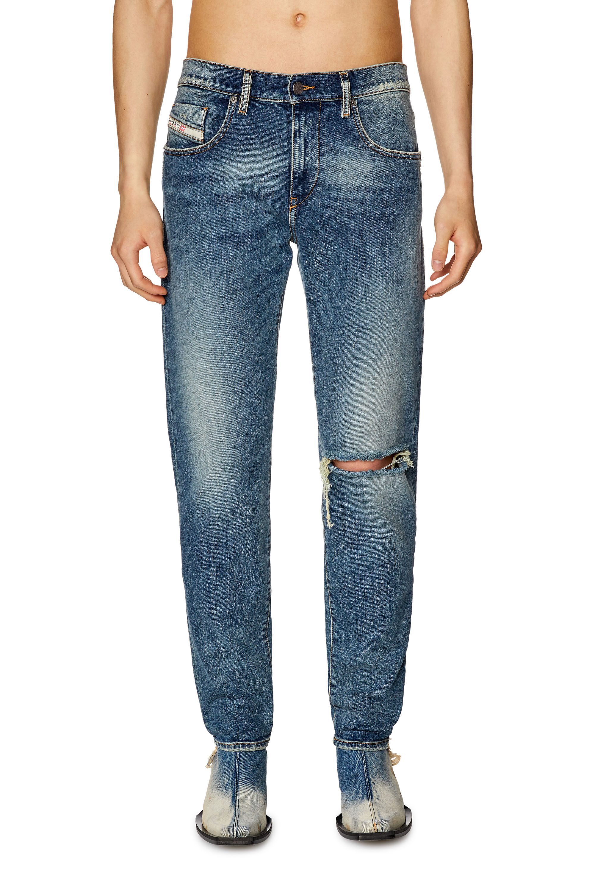 Diesel - Male's Slim Jeans 2019 D-Strukt 007M5, Dark Blue - 3