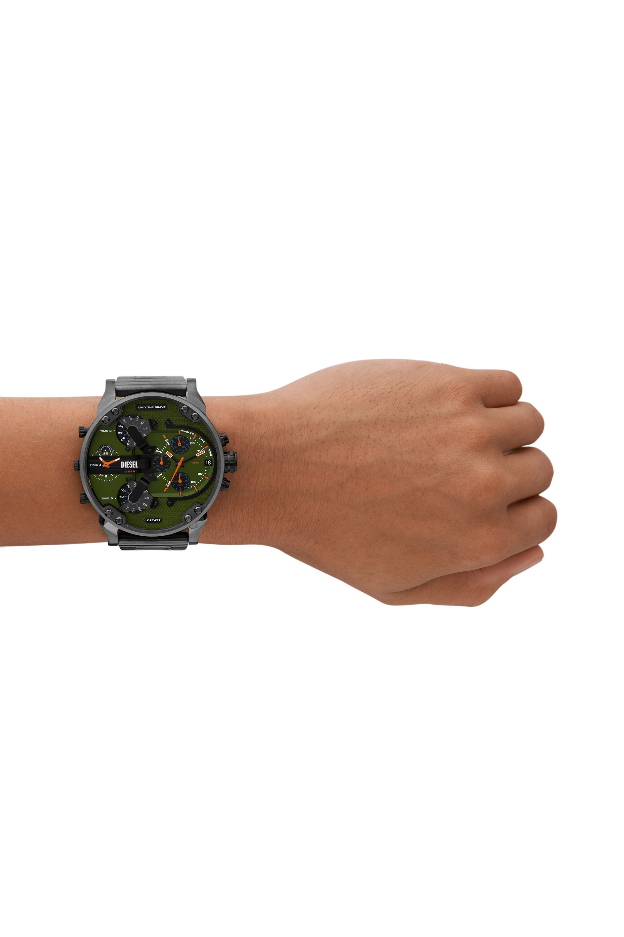 Diesel - DZ7477, Male's Mr. Daddy Gunmetal Stainless Steel Watch in Black - 4